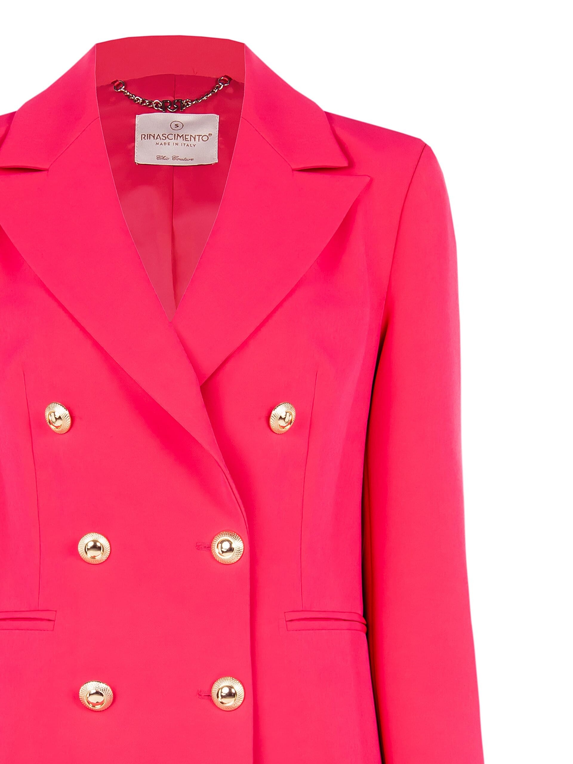 Giacca Blazer Doppiopetto Sfiancata In Tessuto Tecnico Rinascimento