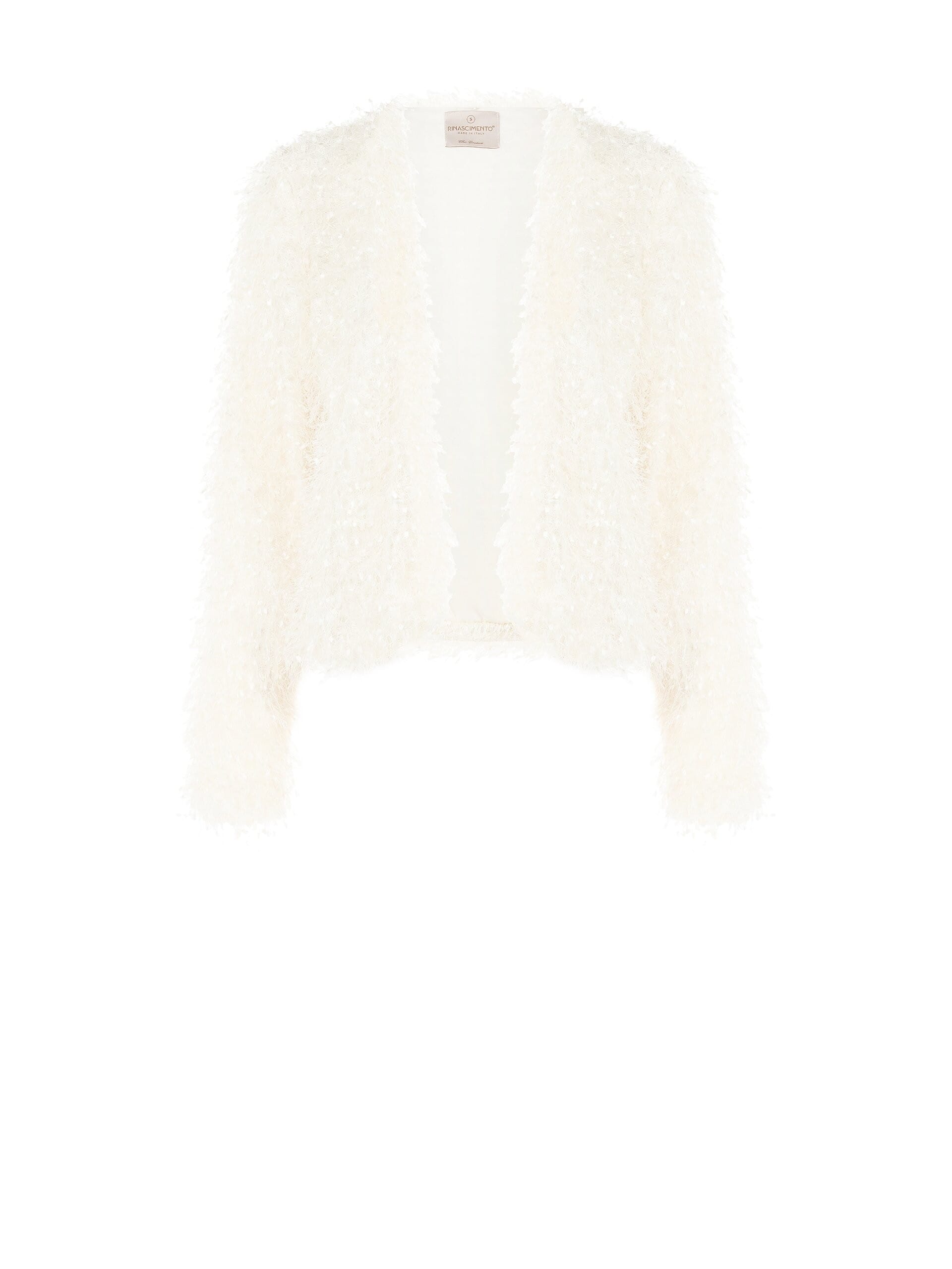 Giacca Aperta Effetto Piume Rinascimento