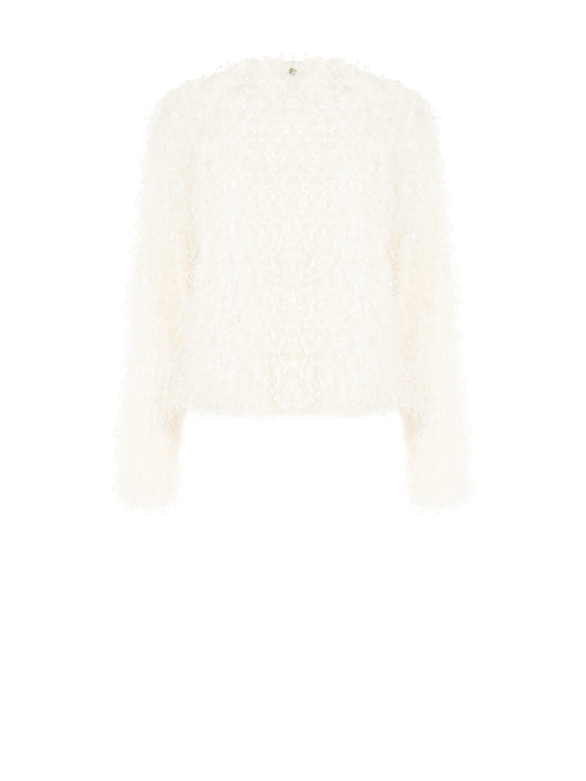 Giacca Aperta Effetto Piume Rinascimento