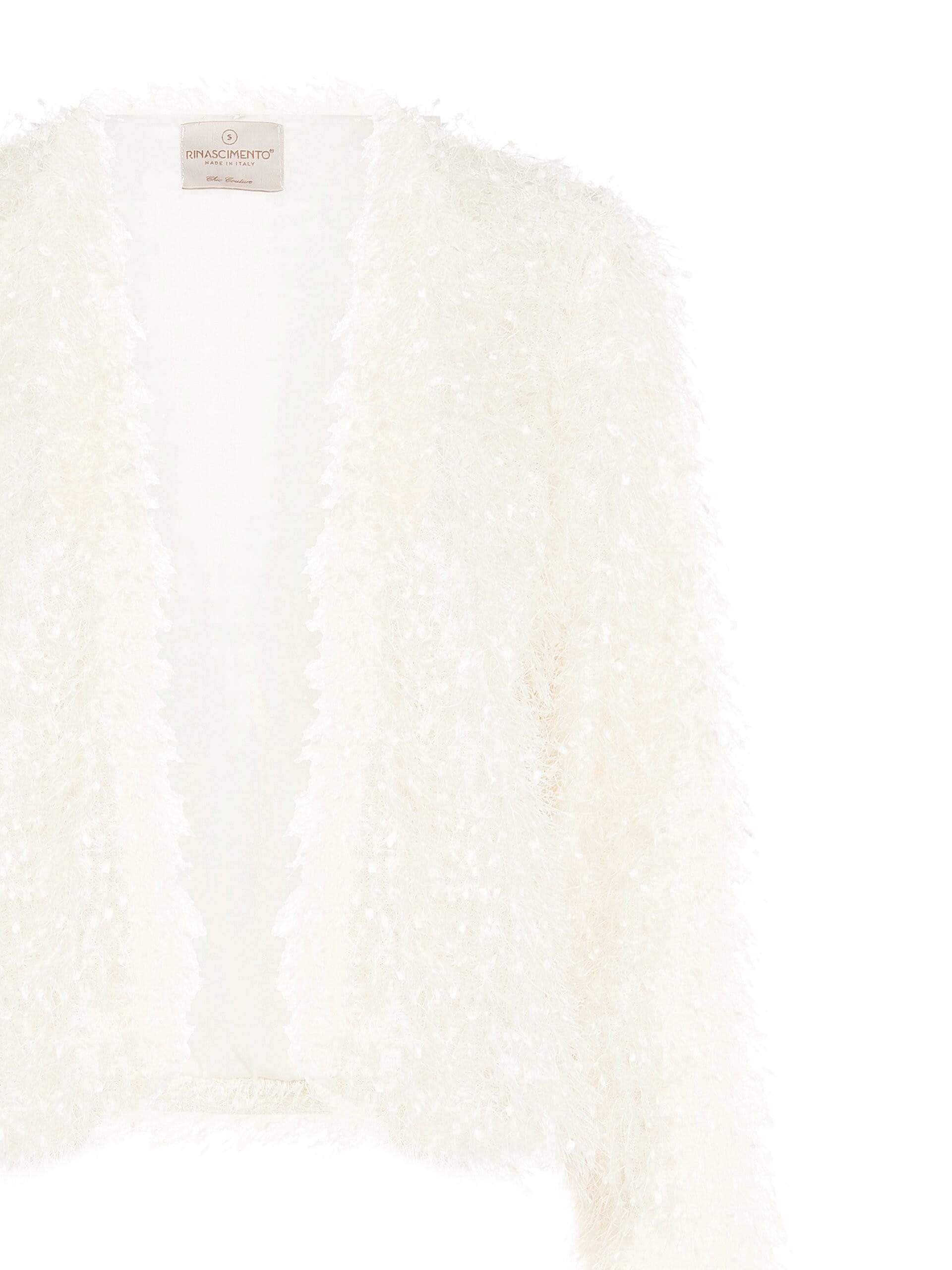 Giacca Aperta Effetto Piume Rinascimento