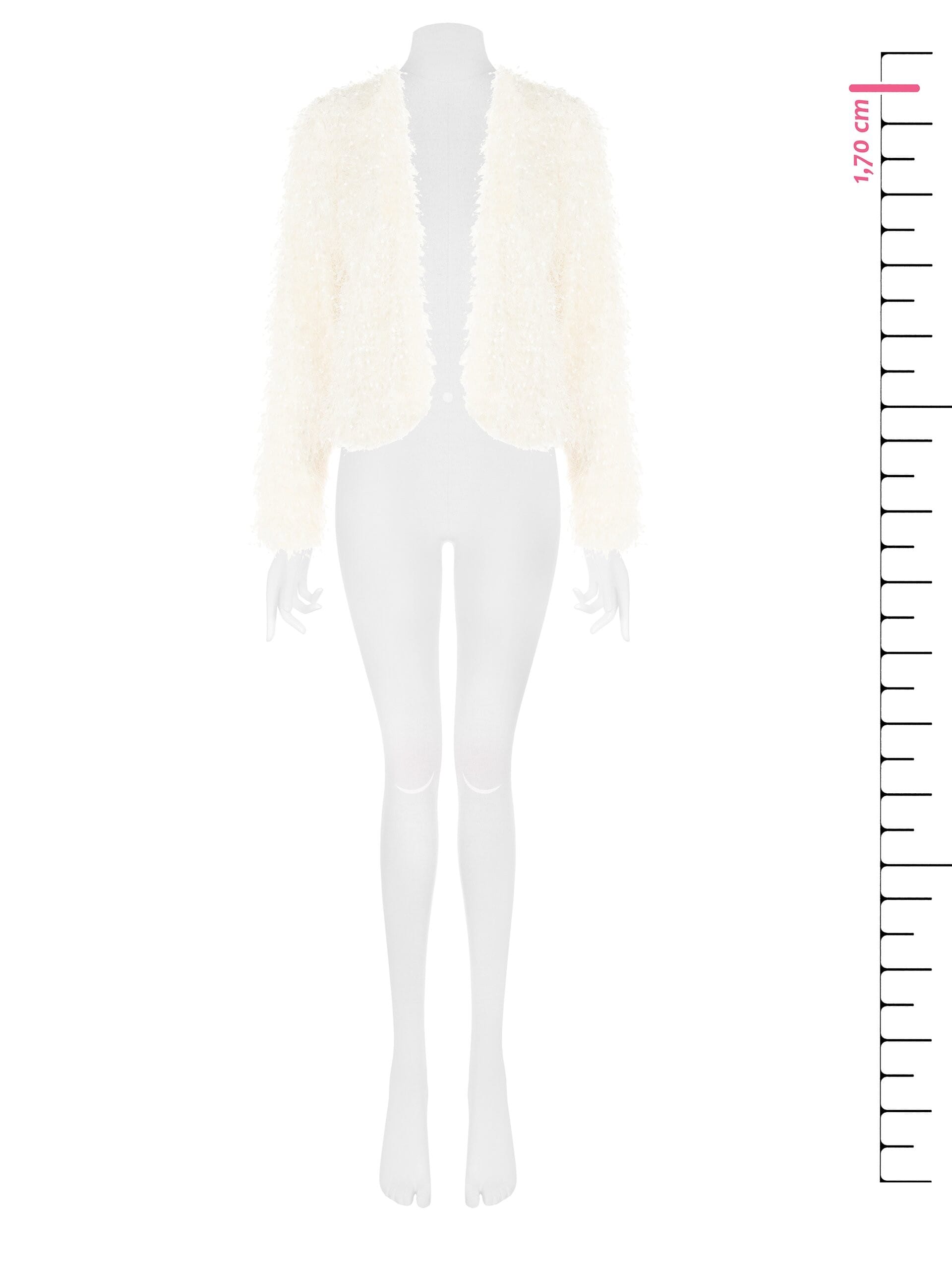 Giacca Aperta Effetto Piume Rinascimento