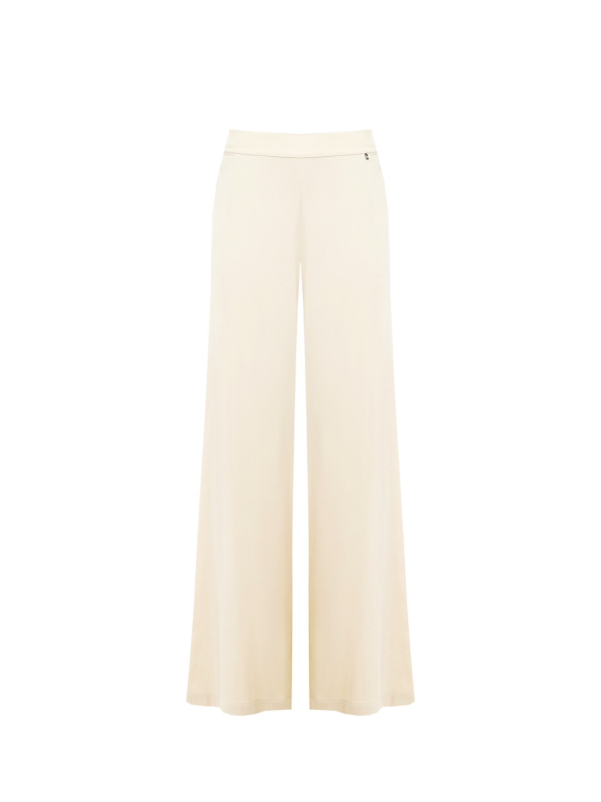 Pantaloni Palazzo In Misto Viscosa Con Elastico Dietro Rinascimento