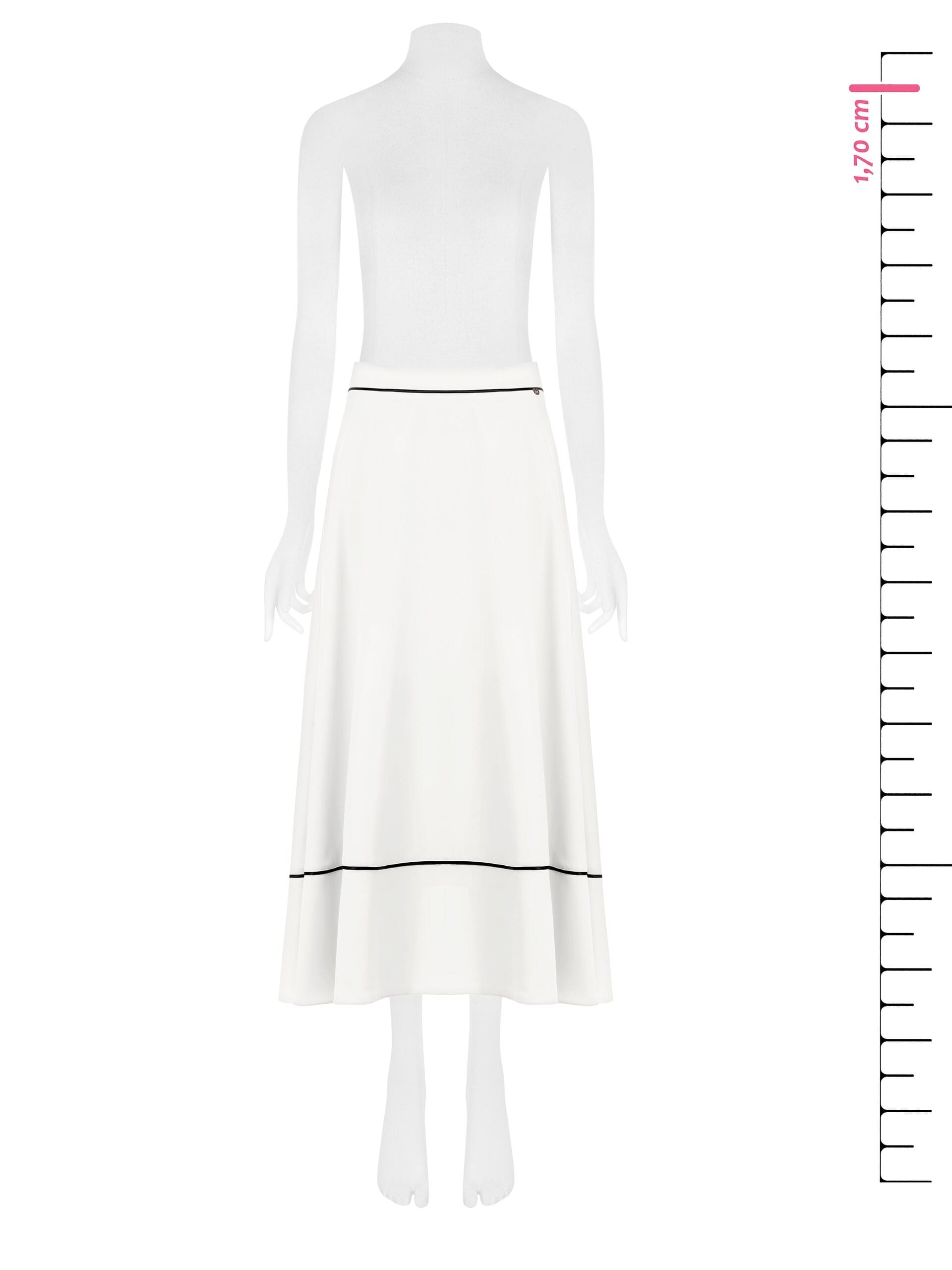 Gonna Lunga A Ruota In Morbido Raso Rinascimento