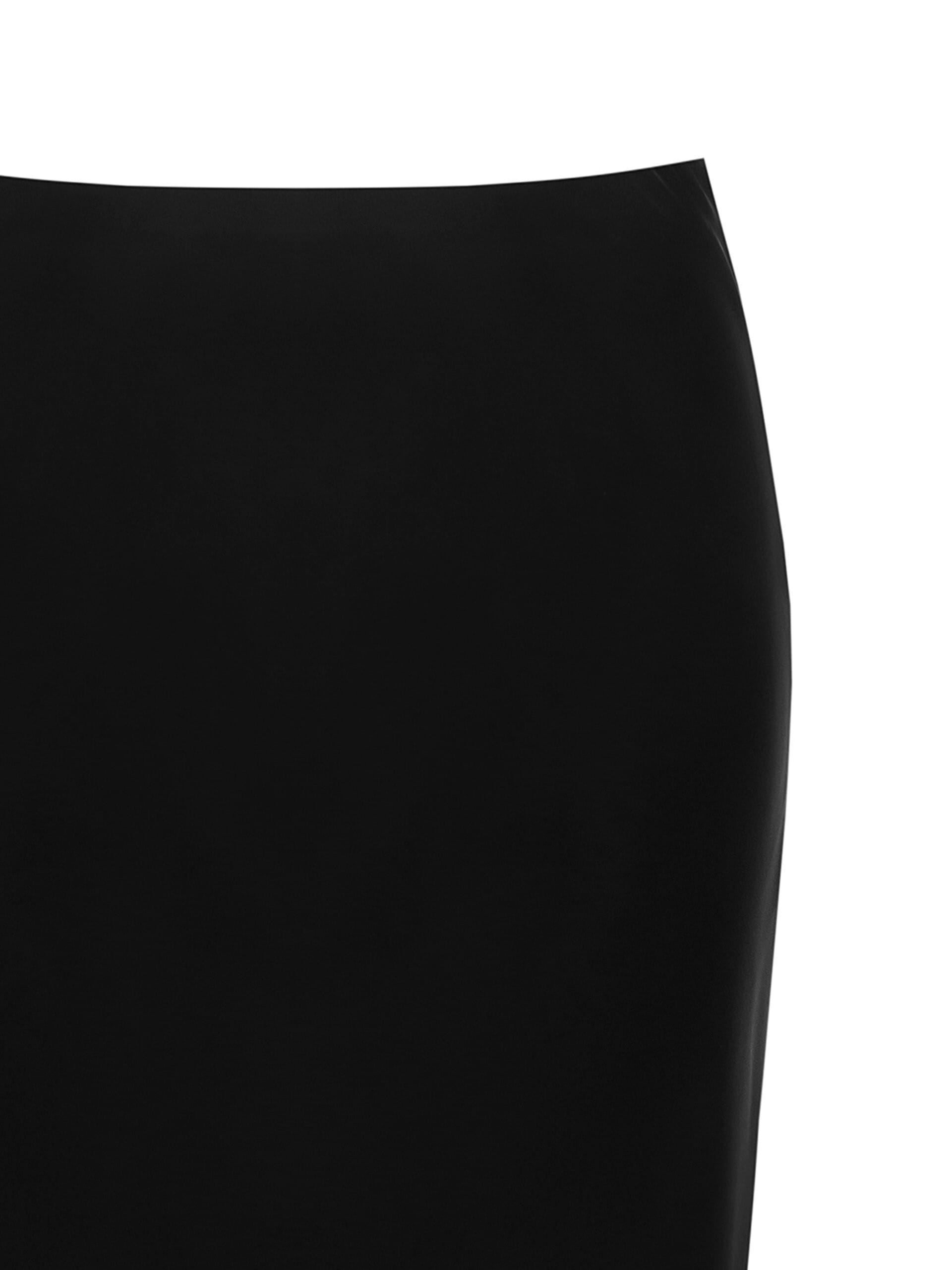 Gonna Midi Svasata In Raso Con Pizzo Rinascimento