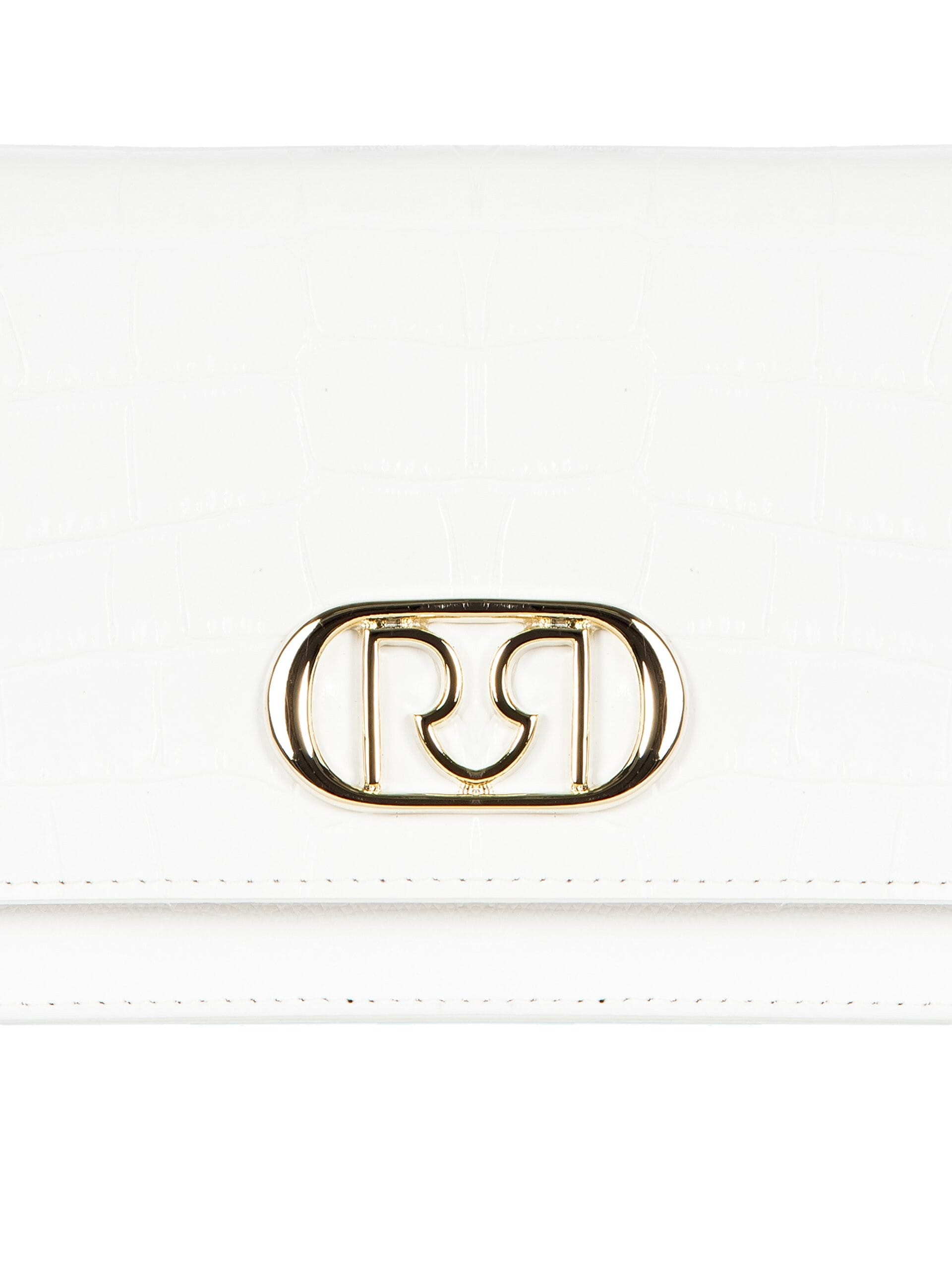 Borsa A Mano In Vera Pelle Effetto Croco E Pelle Martellata Con Tracolla Rimovibile Rinascimento