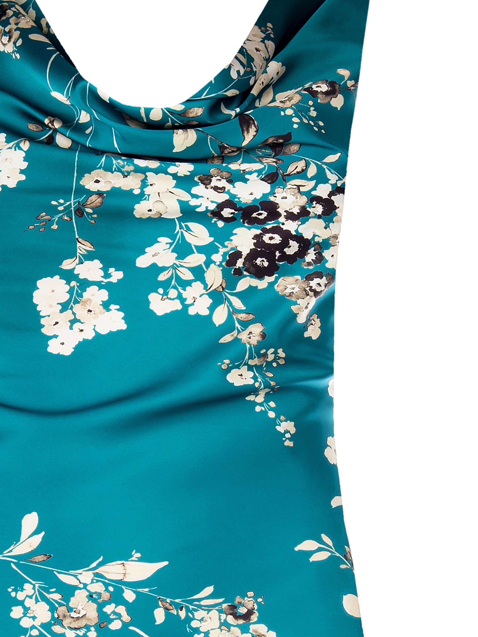 Top Sfiancato In Morbido Raso Con Scollo Ad Anello Rinascimento