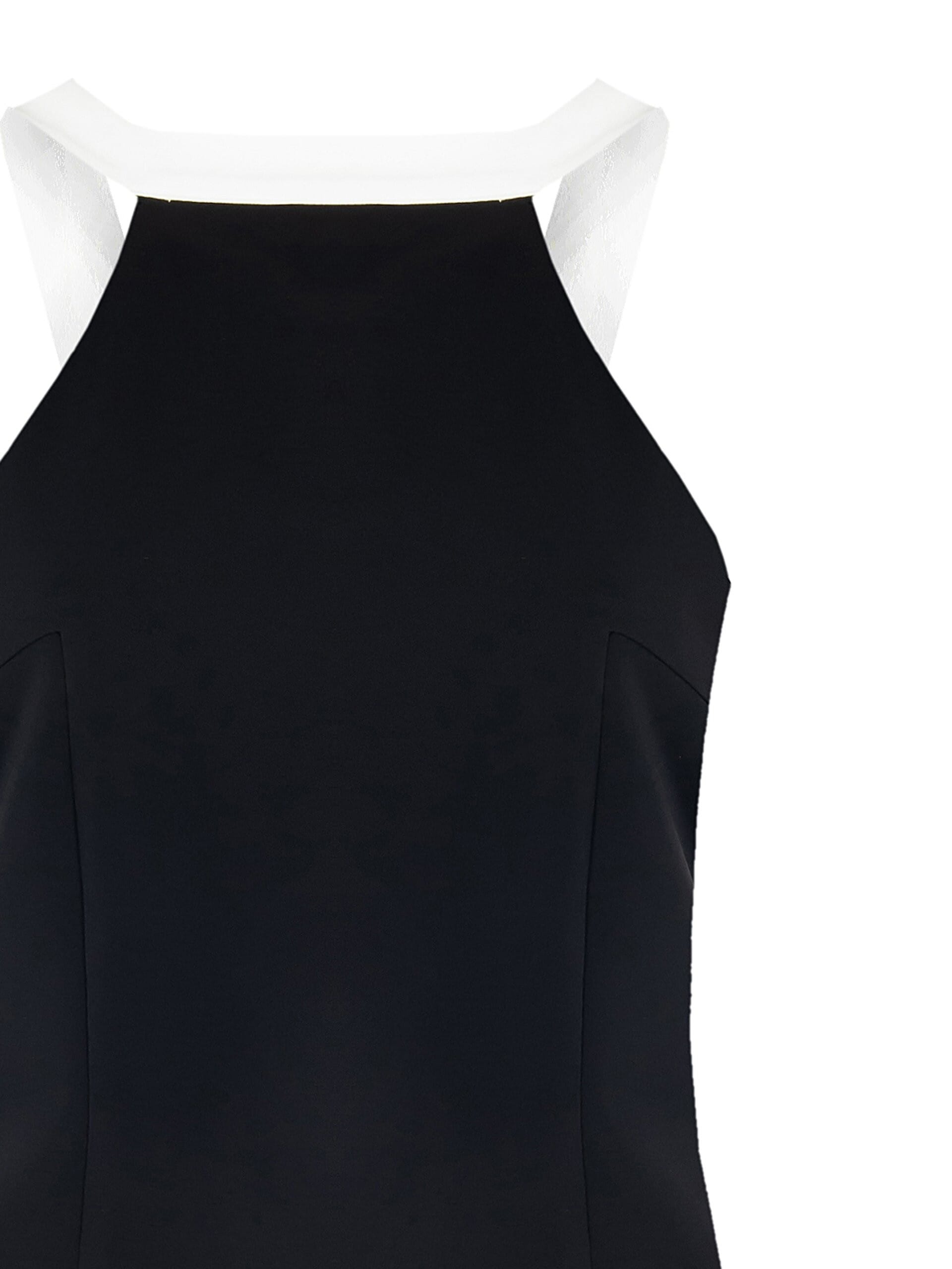 Crop Top Aderente In Tessuto Tecnico Con Fiocco Dietro Rinascimento