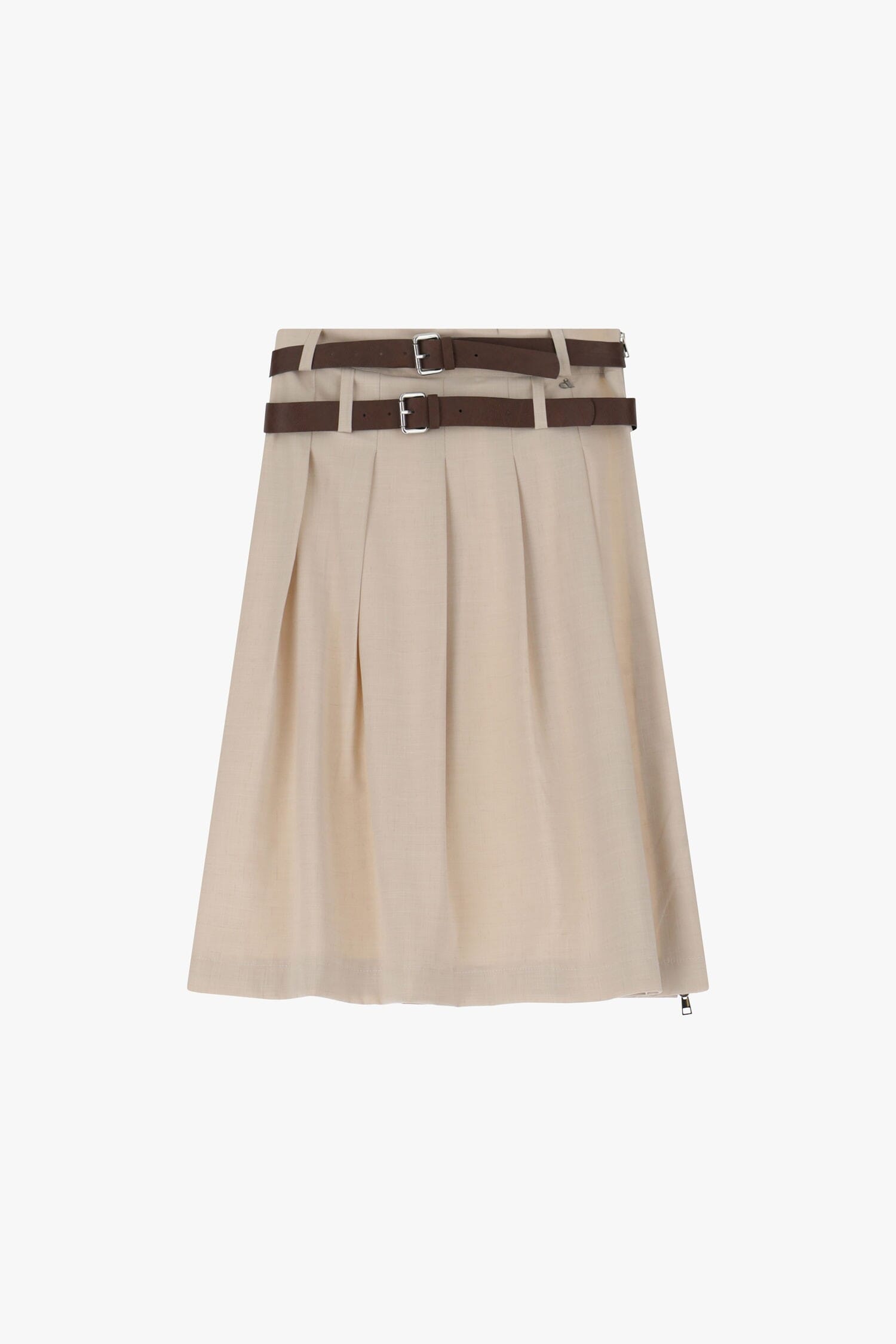 Gonna Plissettata Con Cinture Decorative Dixie