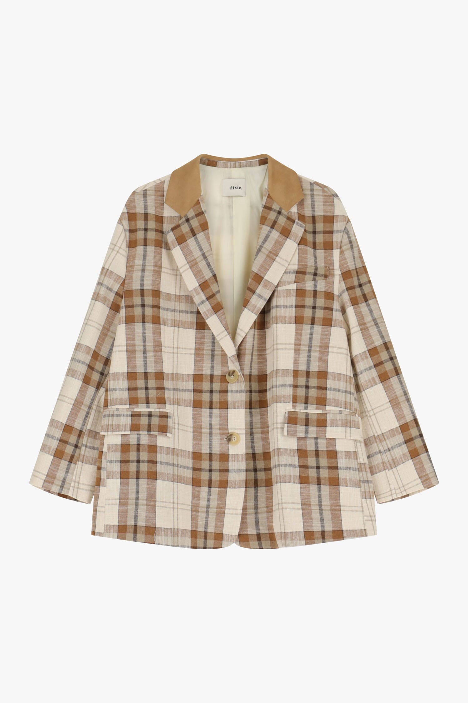 Checked Blazer With Dixie Buttons