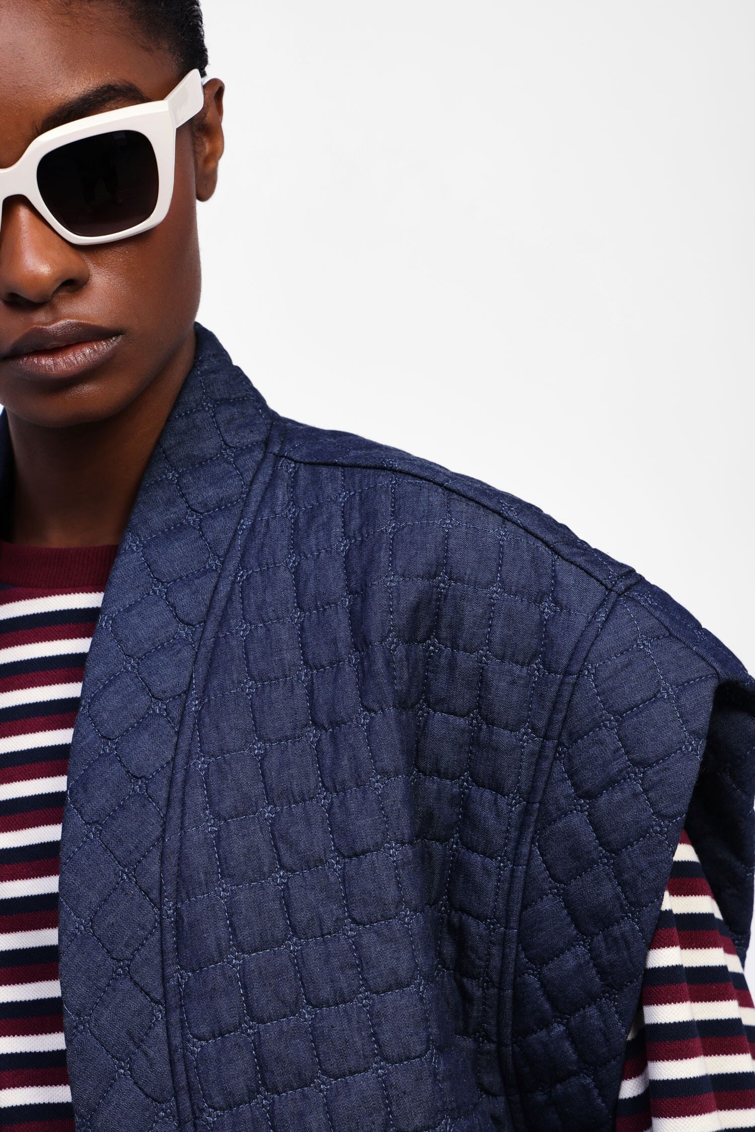 Giacca Smanicata Trapuntata Senza Chiusura Dixie