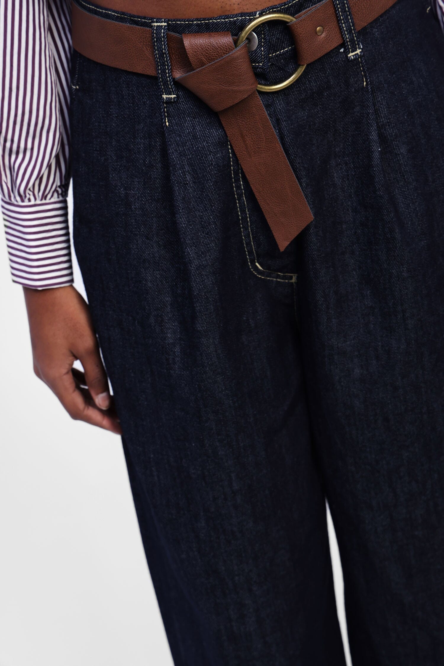 Jeans A Gamba Larga E Alta Dixie