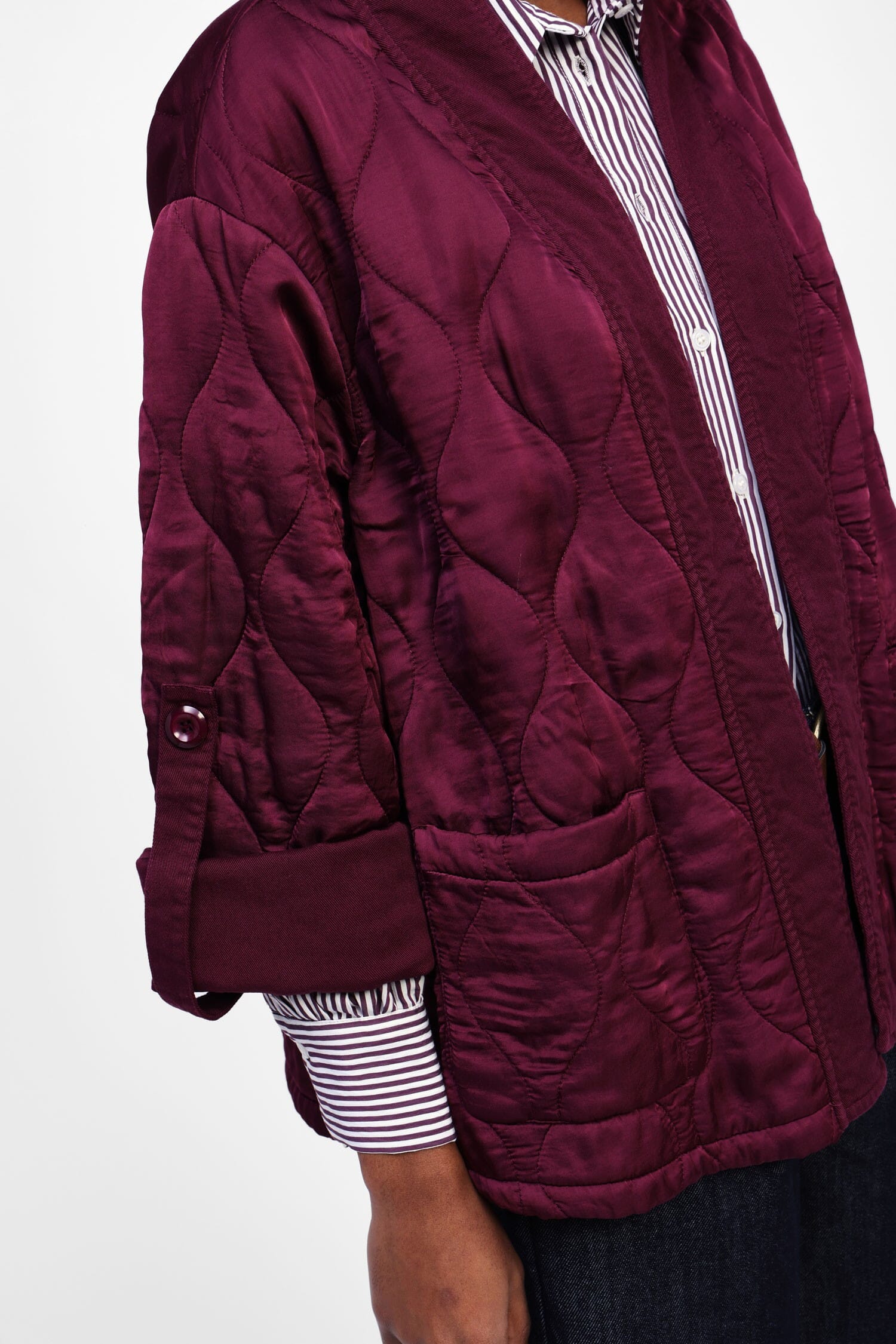 Giacca Trapuntata Senza Chiusura Dixie