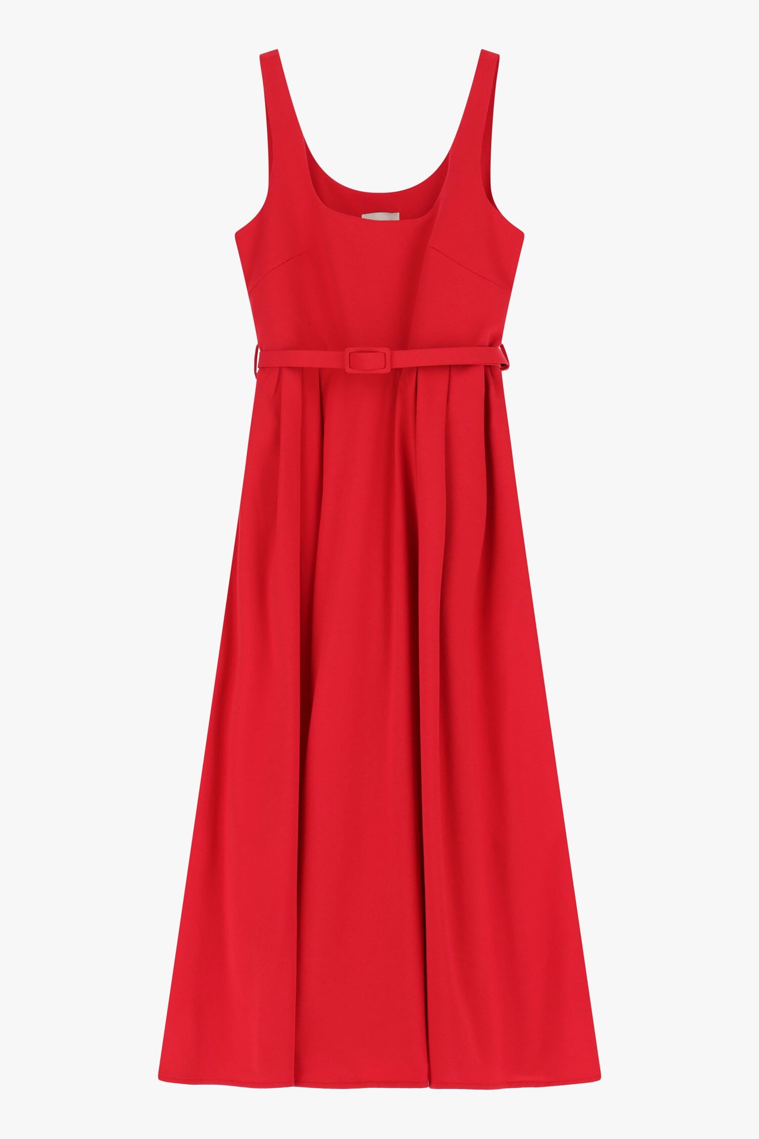 Robe longue avec encolure profonde et ceinture Dixie