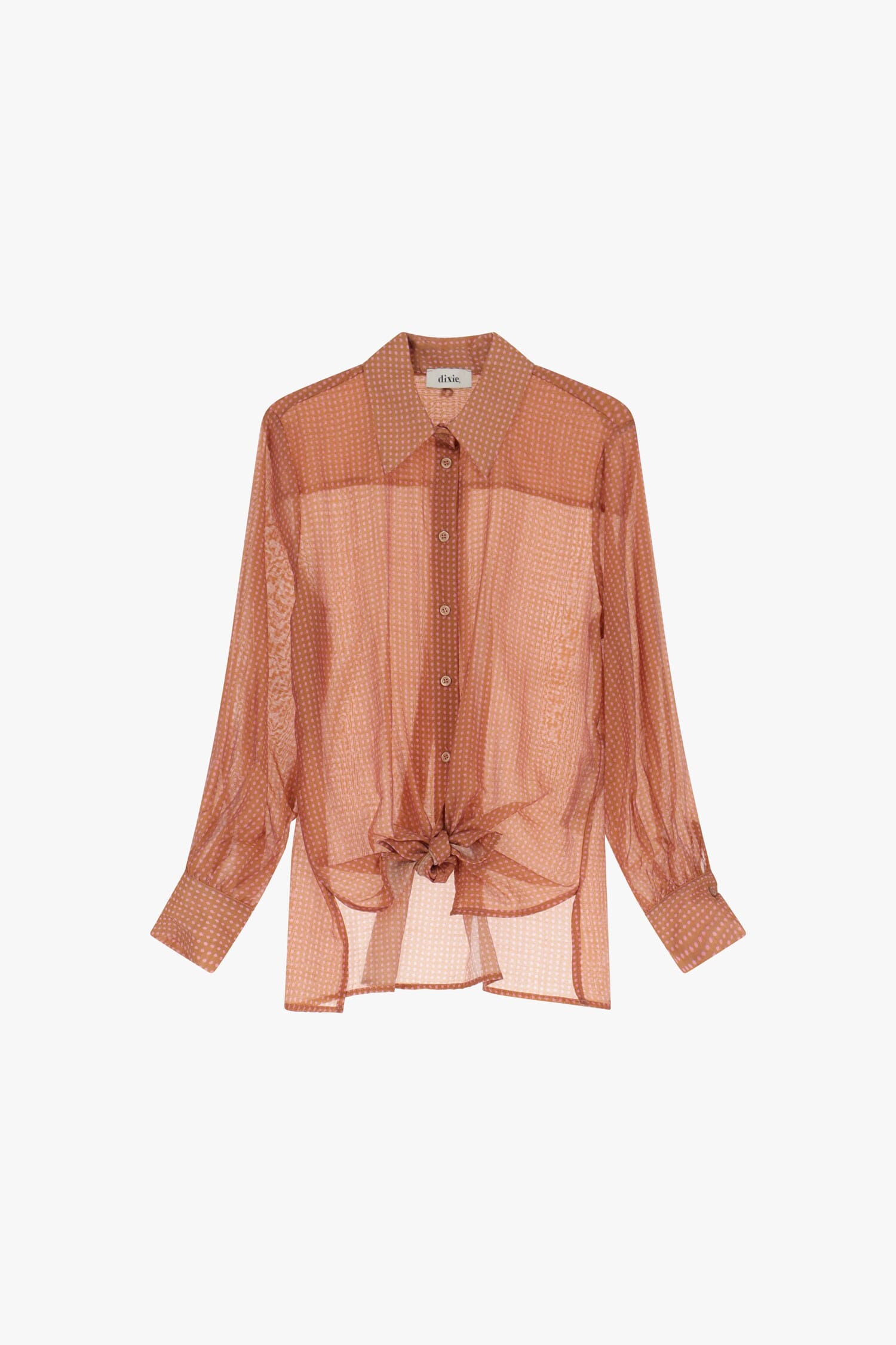 Camicia Vichy Con Nodo E Bottoni Dixie