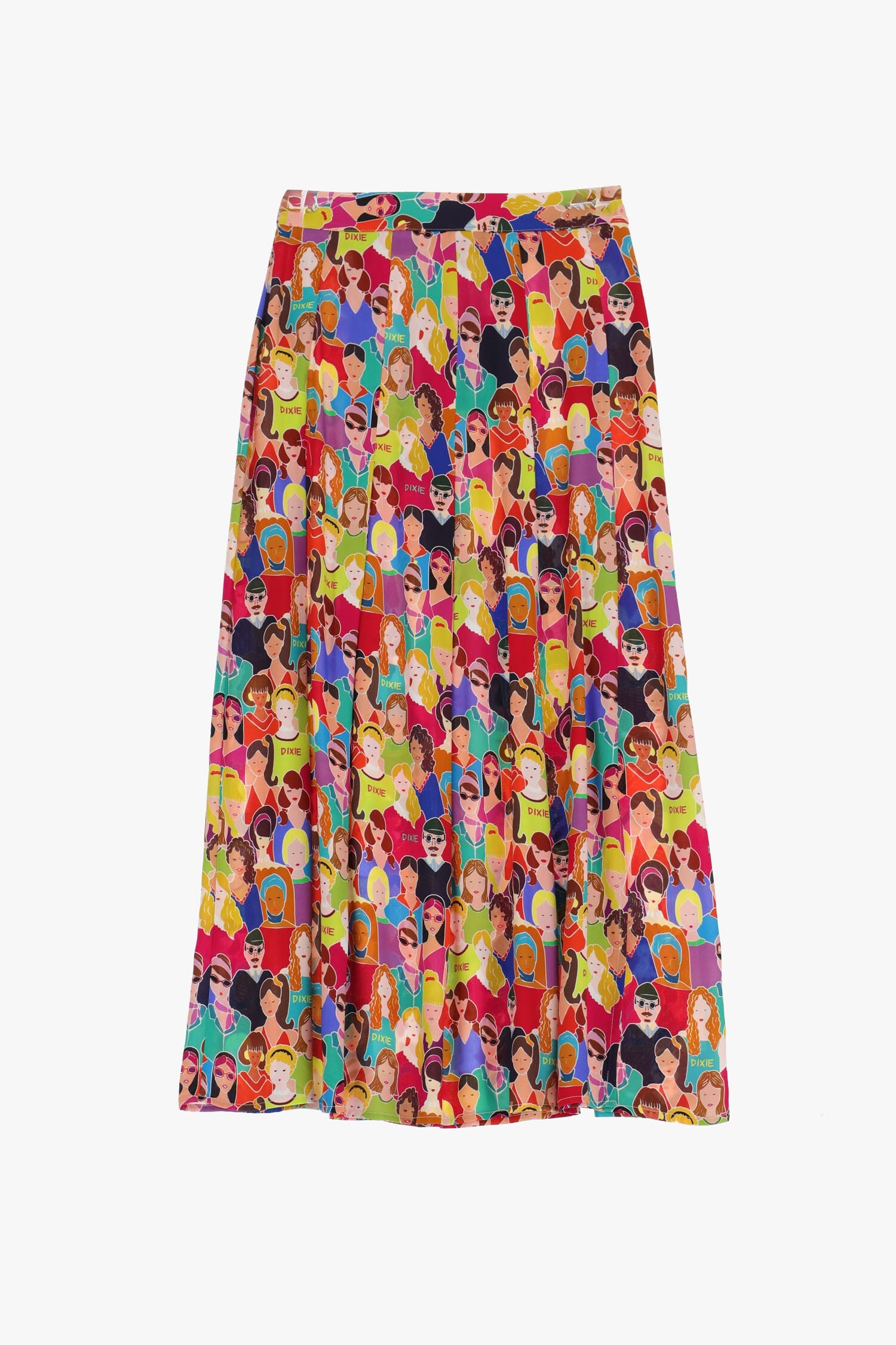 Gonna Lunga Stampata A Vita Alta Dixie