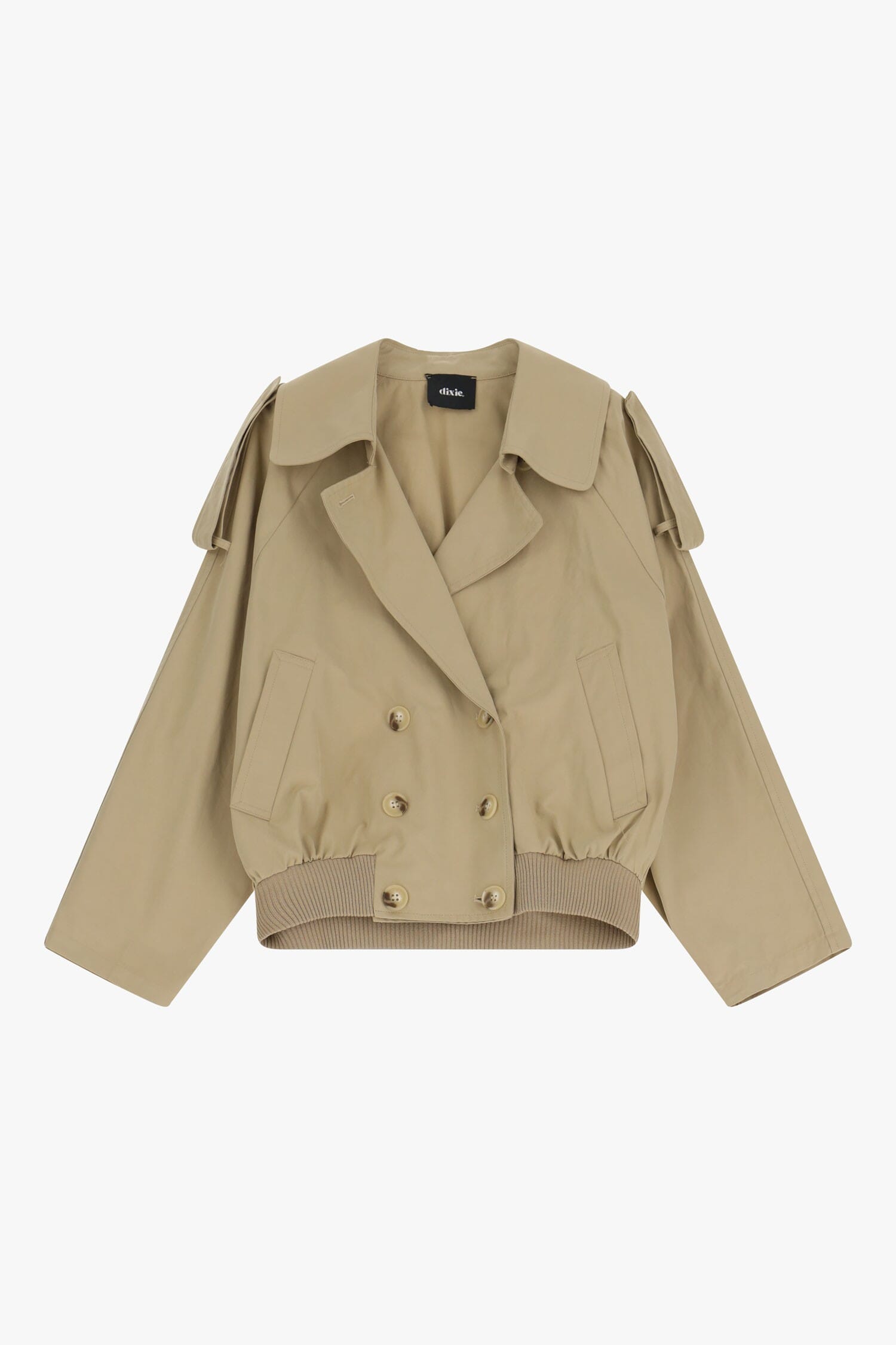 Giacca Bomber Stile Trench Con Bottoni Doppi Dixie