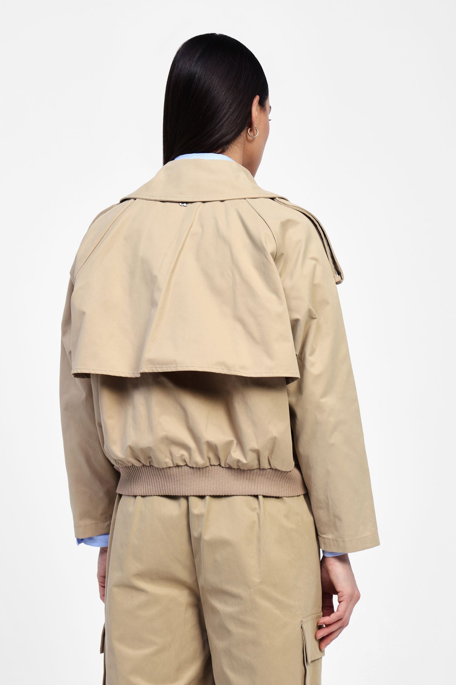 Giacca Bomber Stile Trench Con Bottoni Doppi Dixie