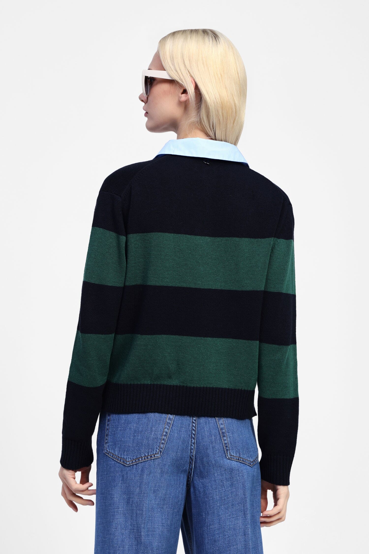 Maglione A Righe Con Colletto Dixie