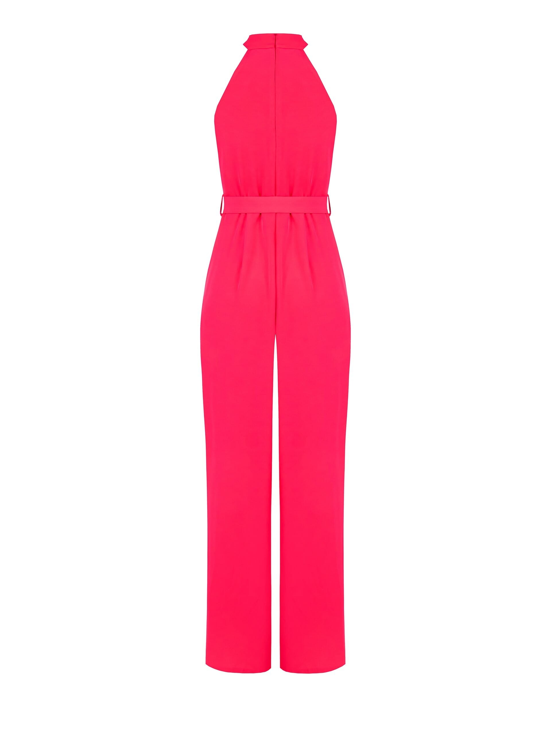 Tuta Intera Palazzo In Tessuto Fluido Con Cintura Rigida Coordinata Rinascimento