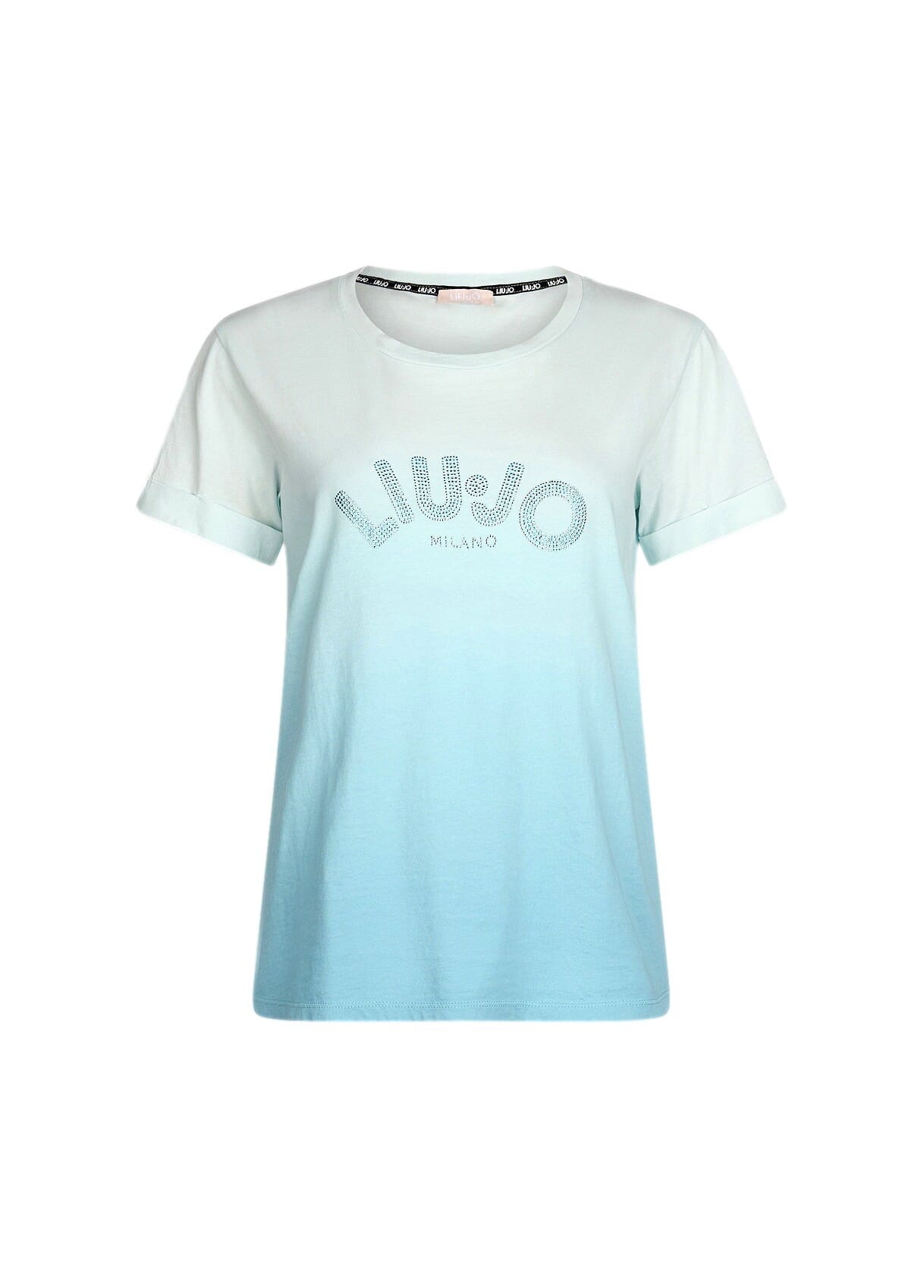 T-Shirt Con Logo E Strass Liu Jo