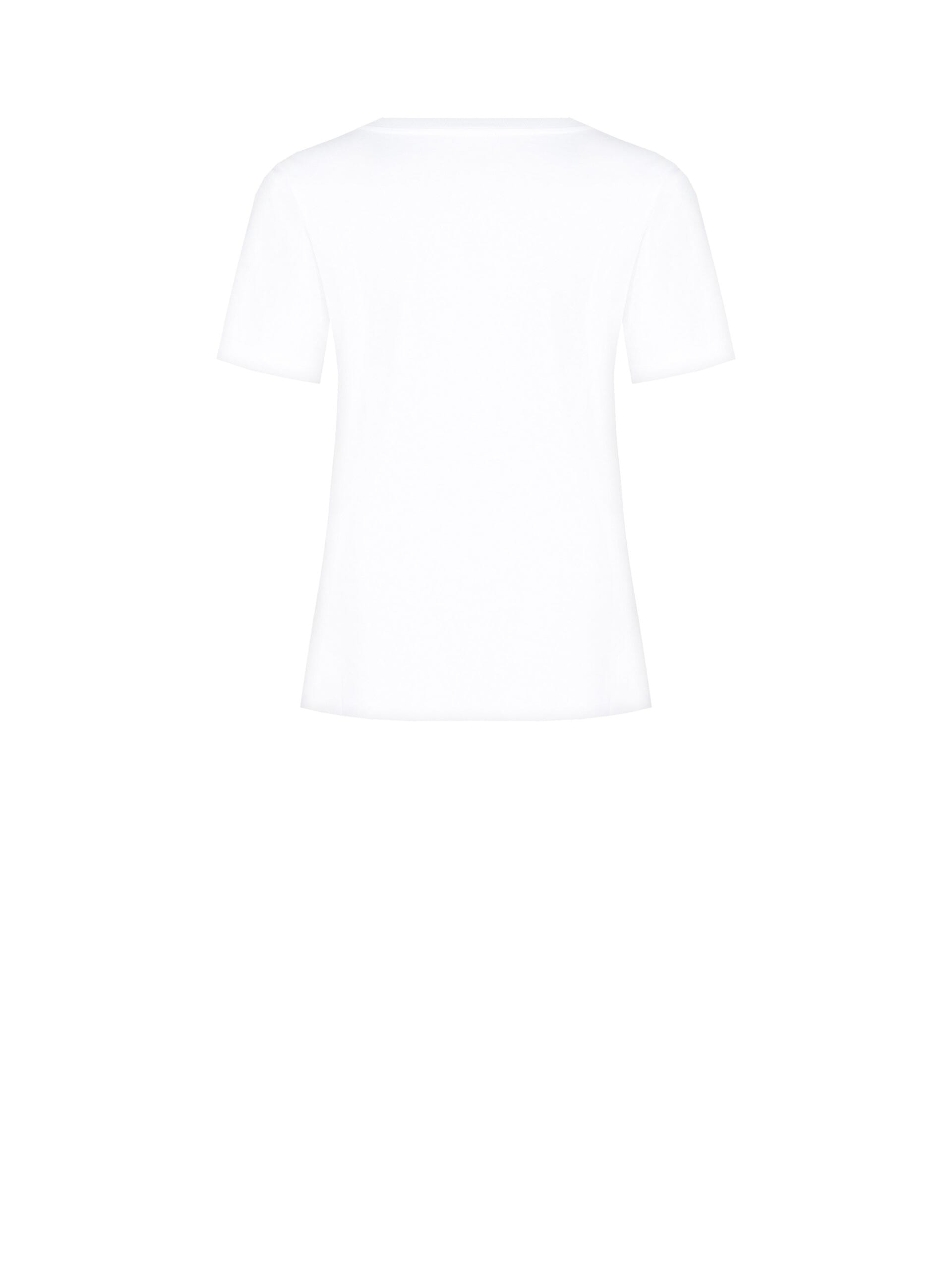 T-Shirt Regular In Cotone Con Stampa Dog Con Gli Occhiali In Strass Rinascimento