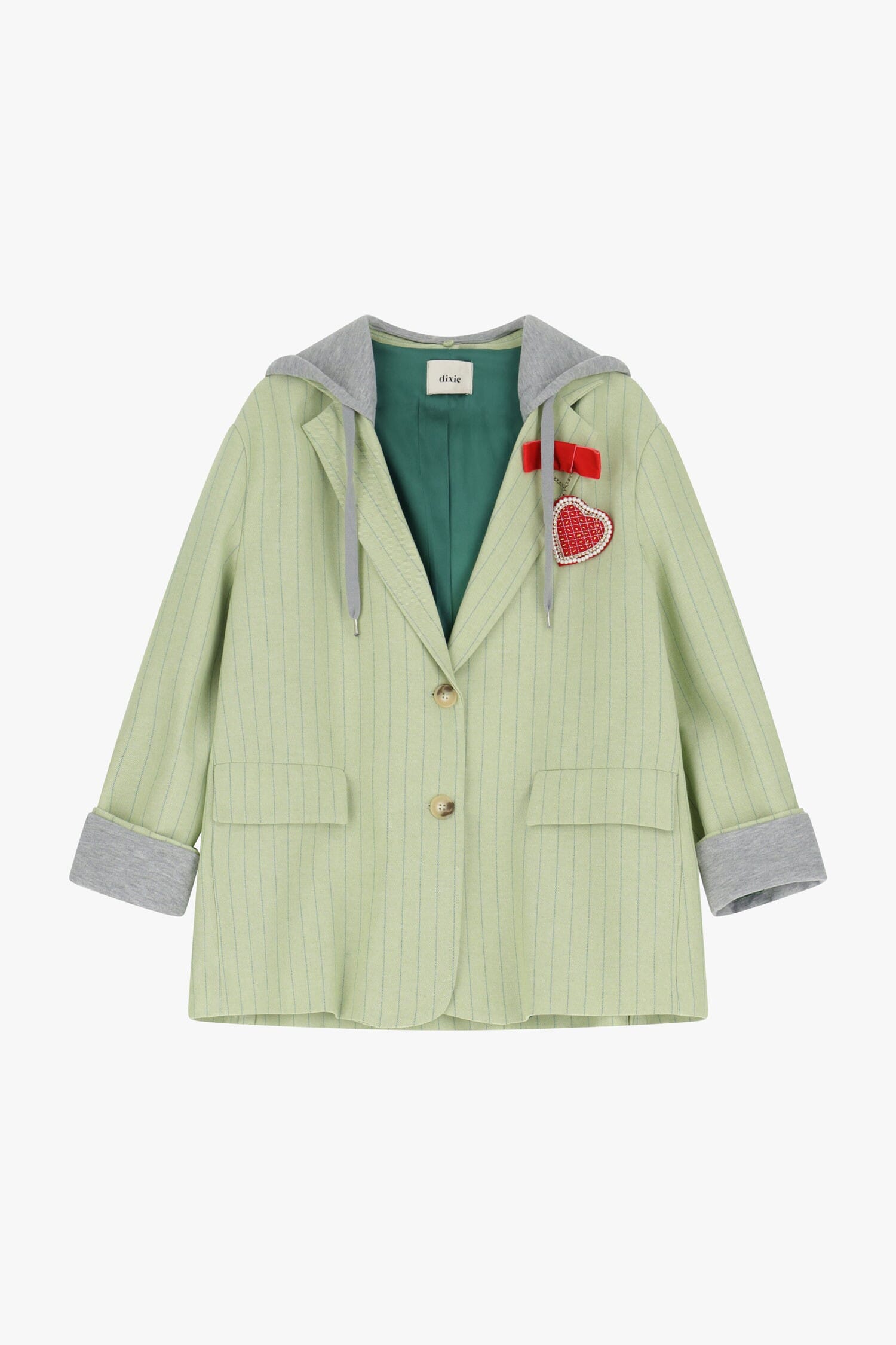 Hooded Blazer With Dixie Detail