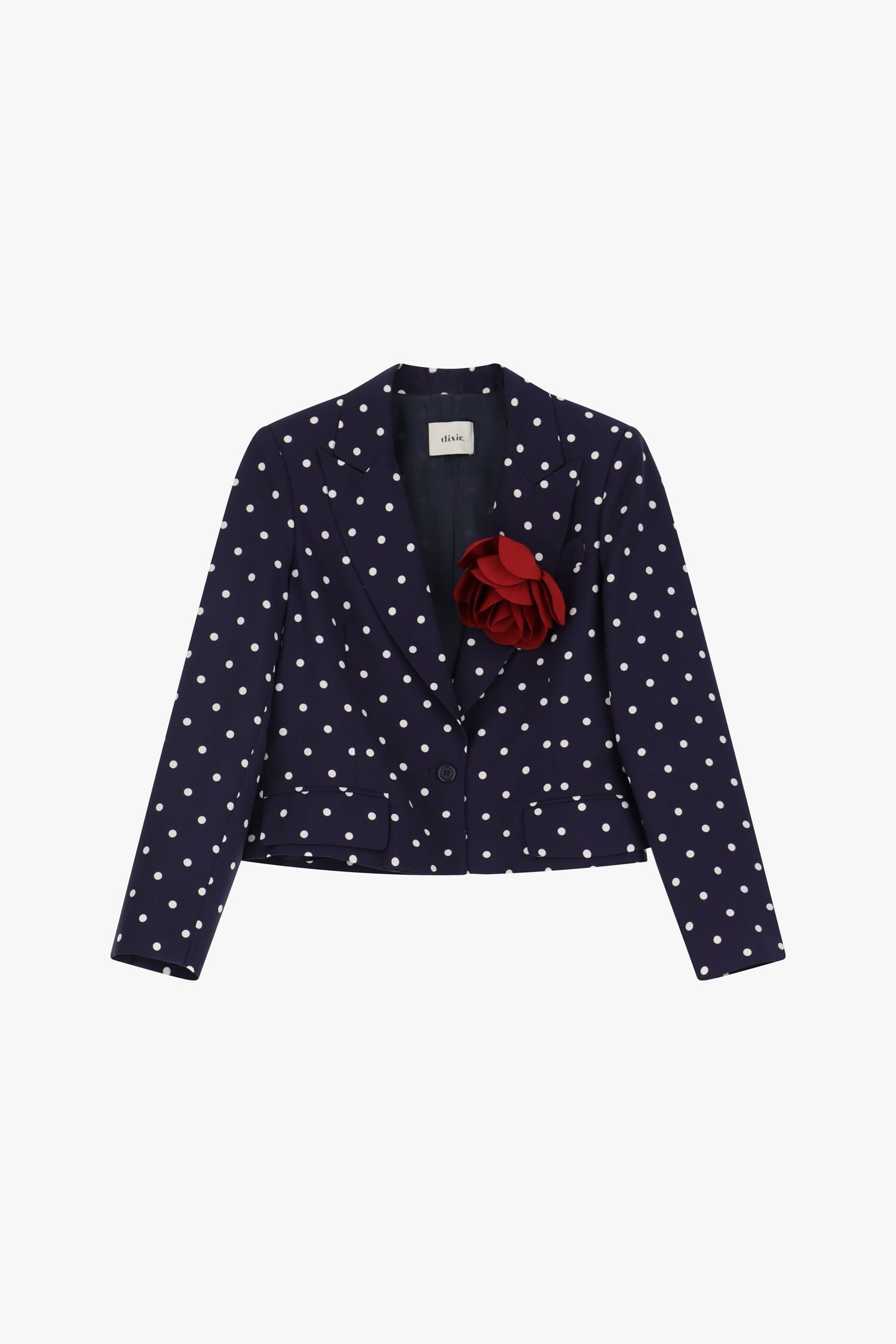 Blazer A Pois Con Dettaglio Floreale Dixie