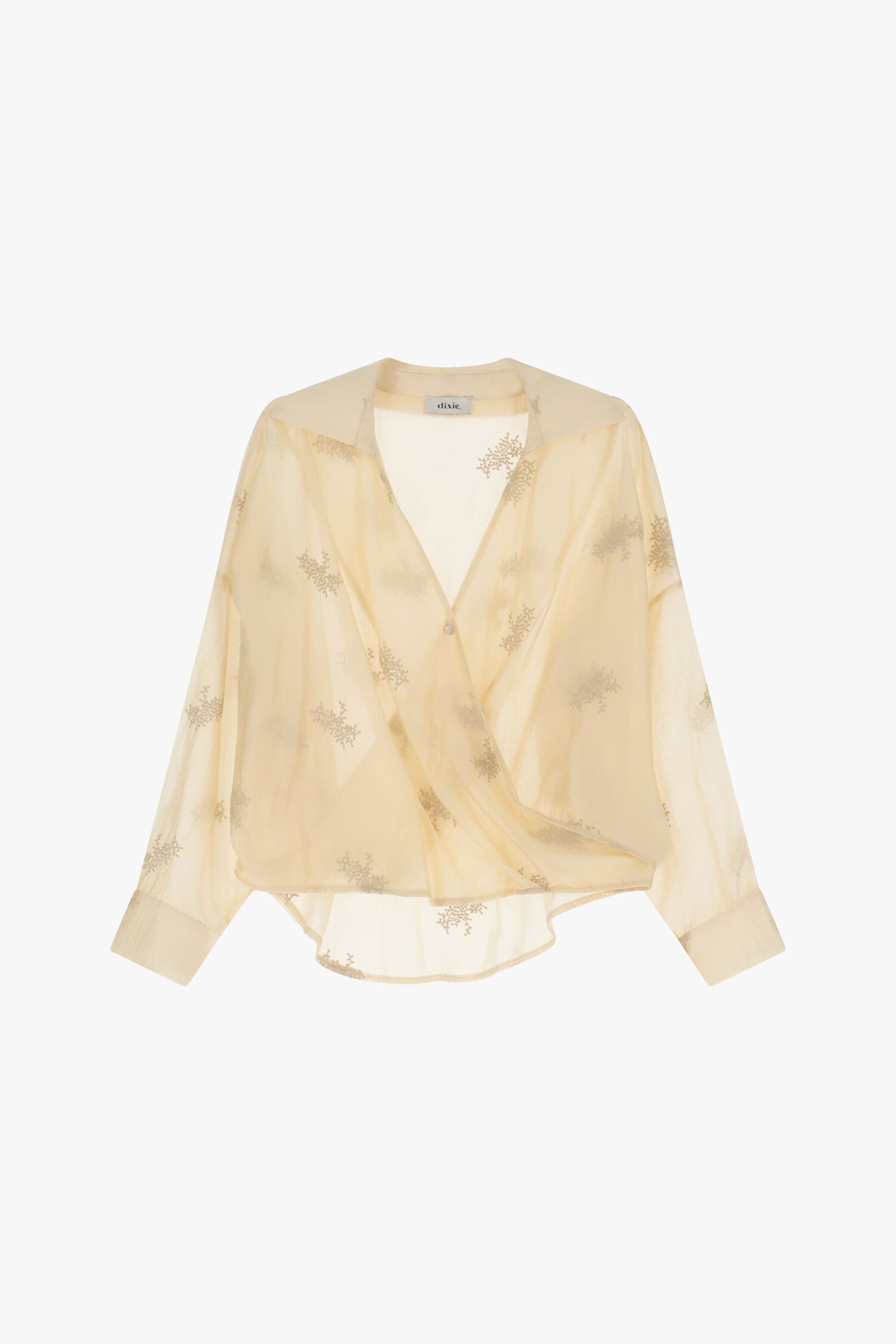 Camicia Trasparente Con Ricami Dixie