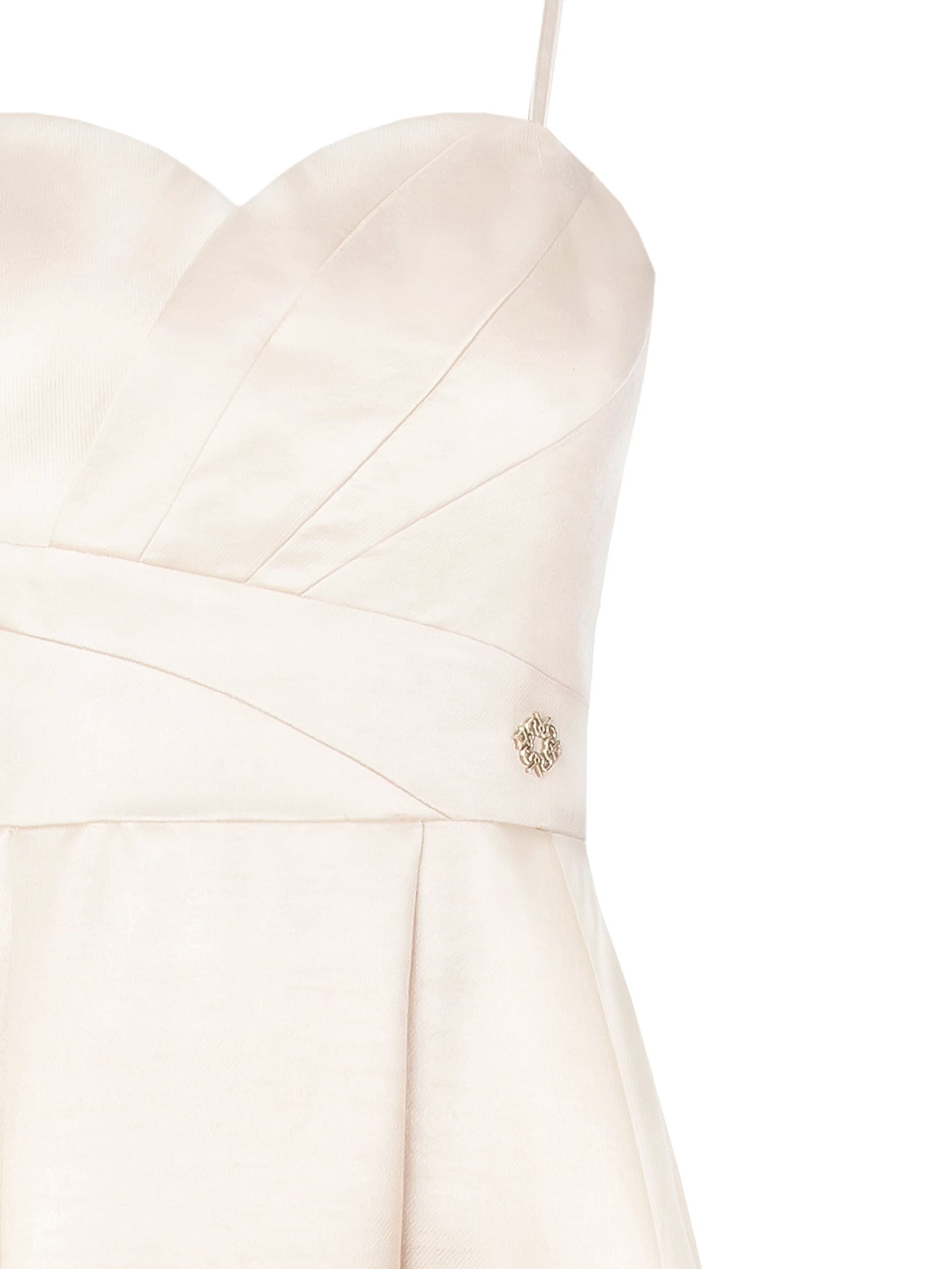 Abito Lungo A Ruota In Raso Metallizzato Con Tasche Rinascimento