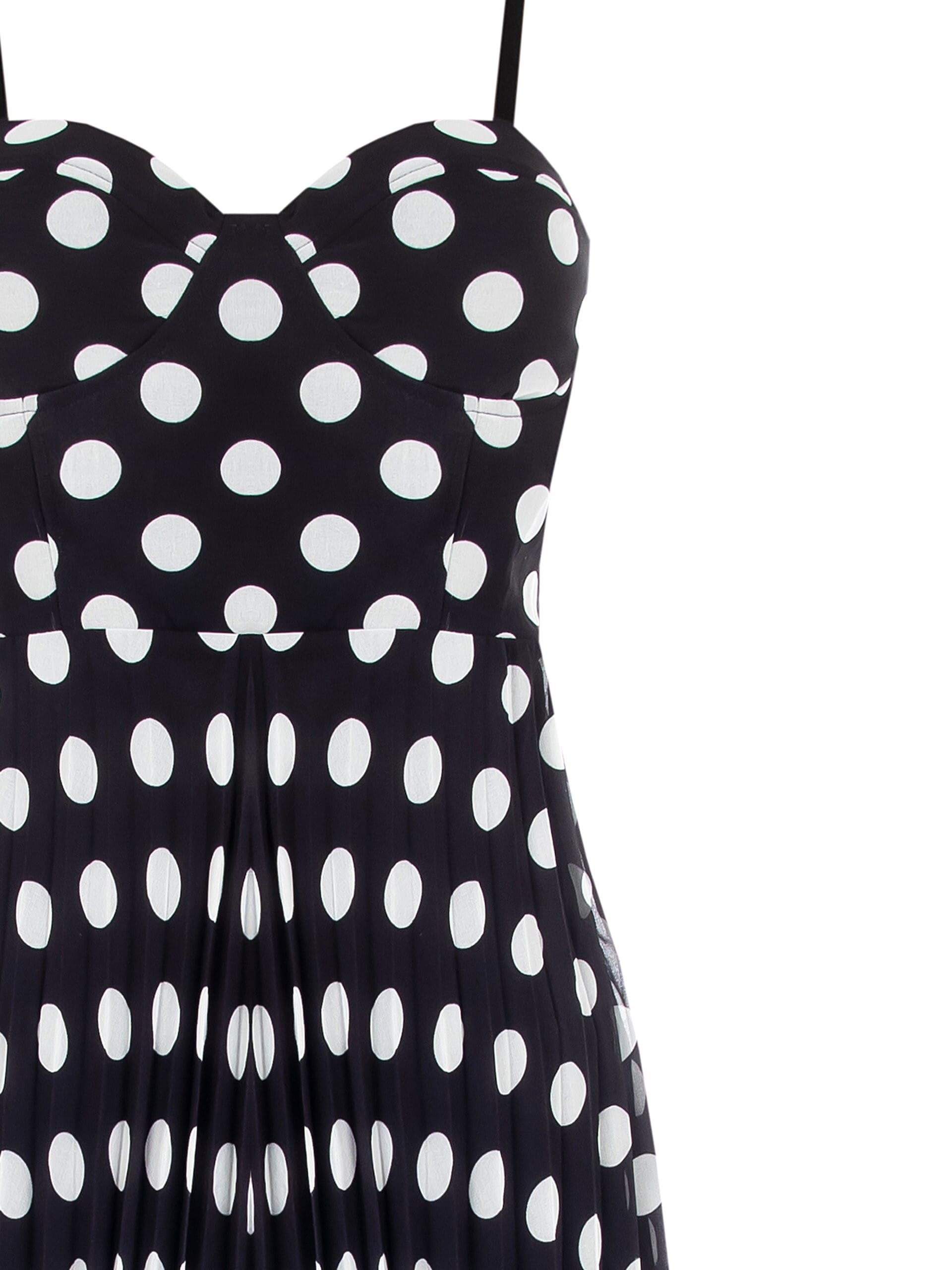 Abito Midi A Ruota Plissé In Georgette Rinascimento