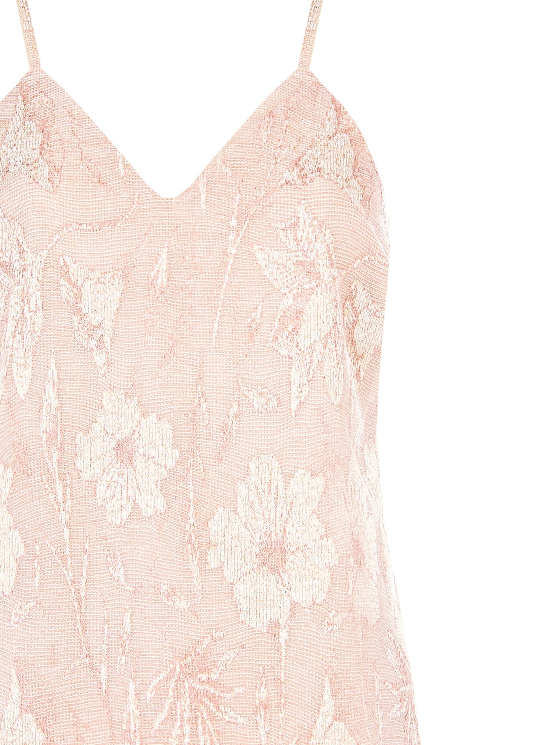 Top Sfiancato In Misto Cotone Jacquard Con Lurex Rinascimento