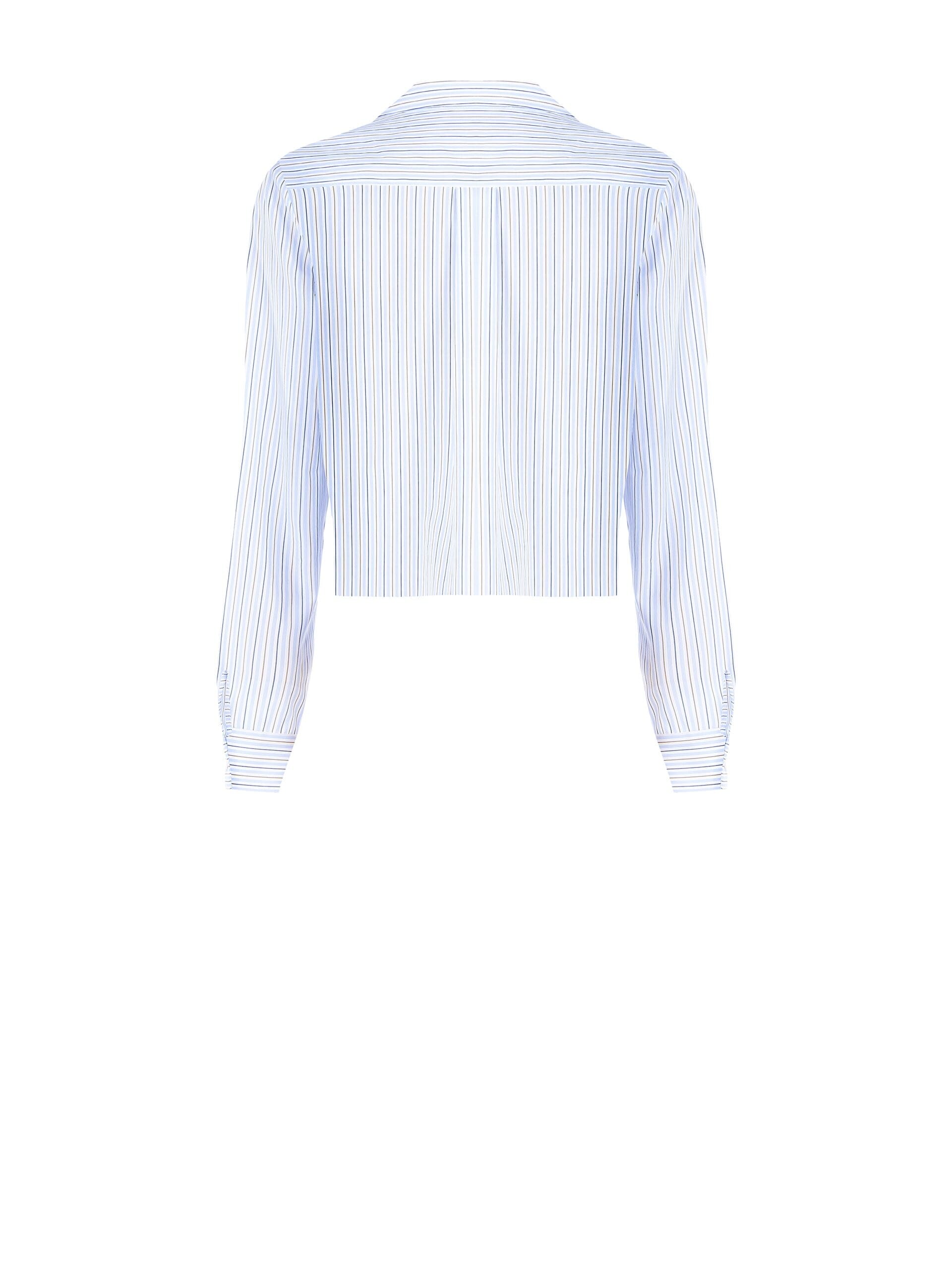 Short Over Striped Cotton Rinascimento Shirt