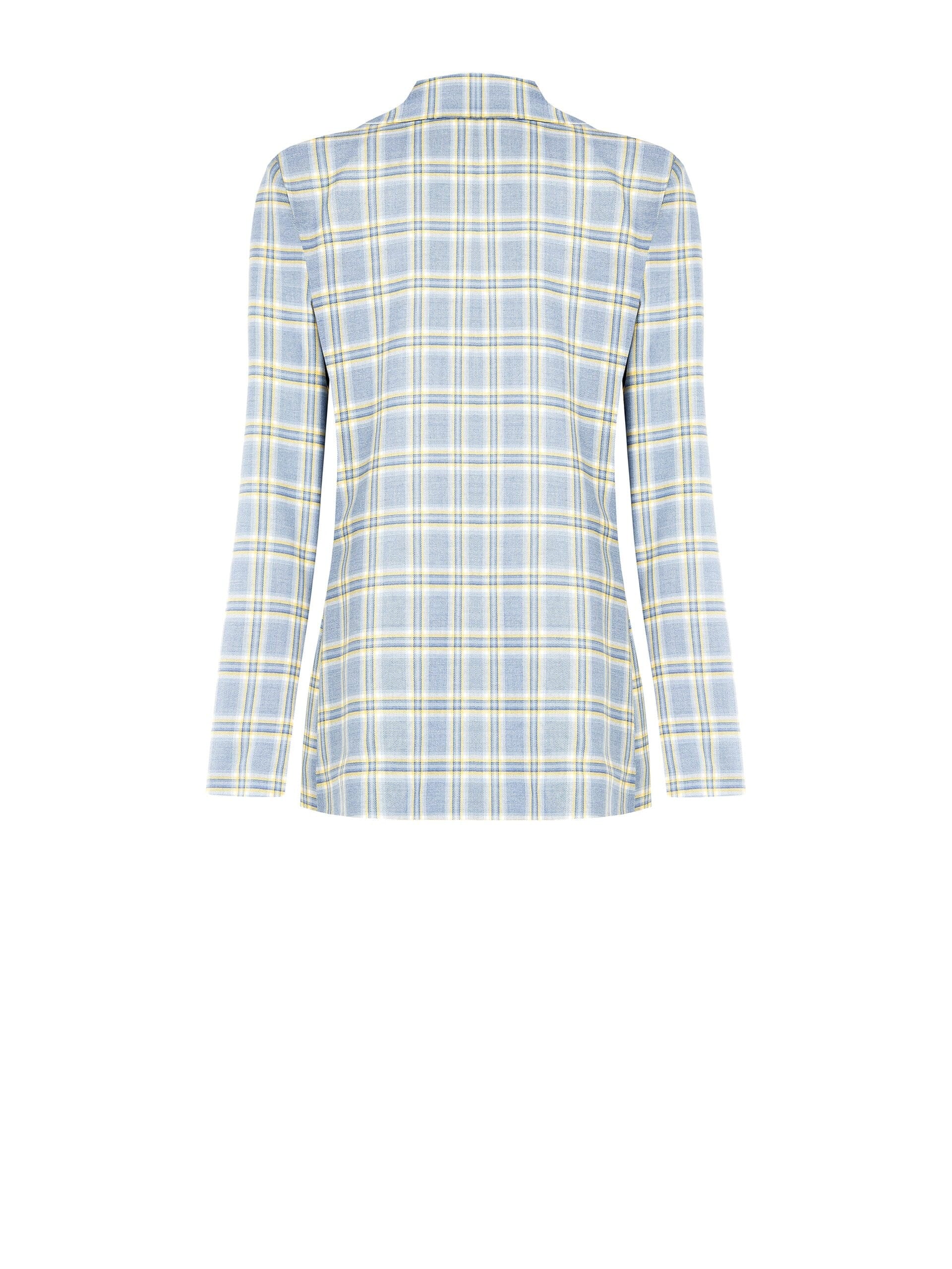 Giacca Blazer A Quadri In Poliviscosa Rinascimento