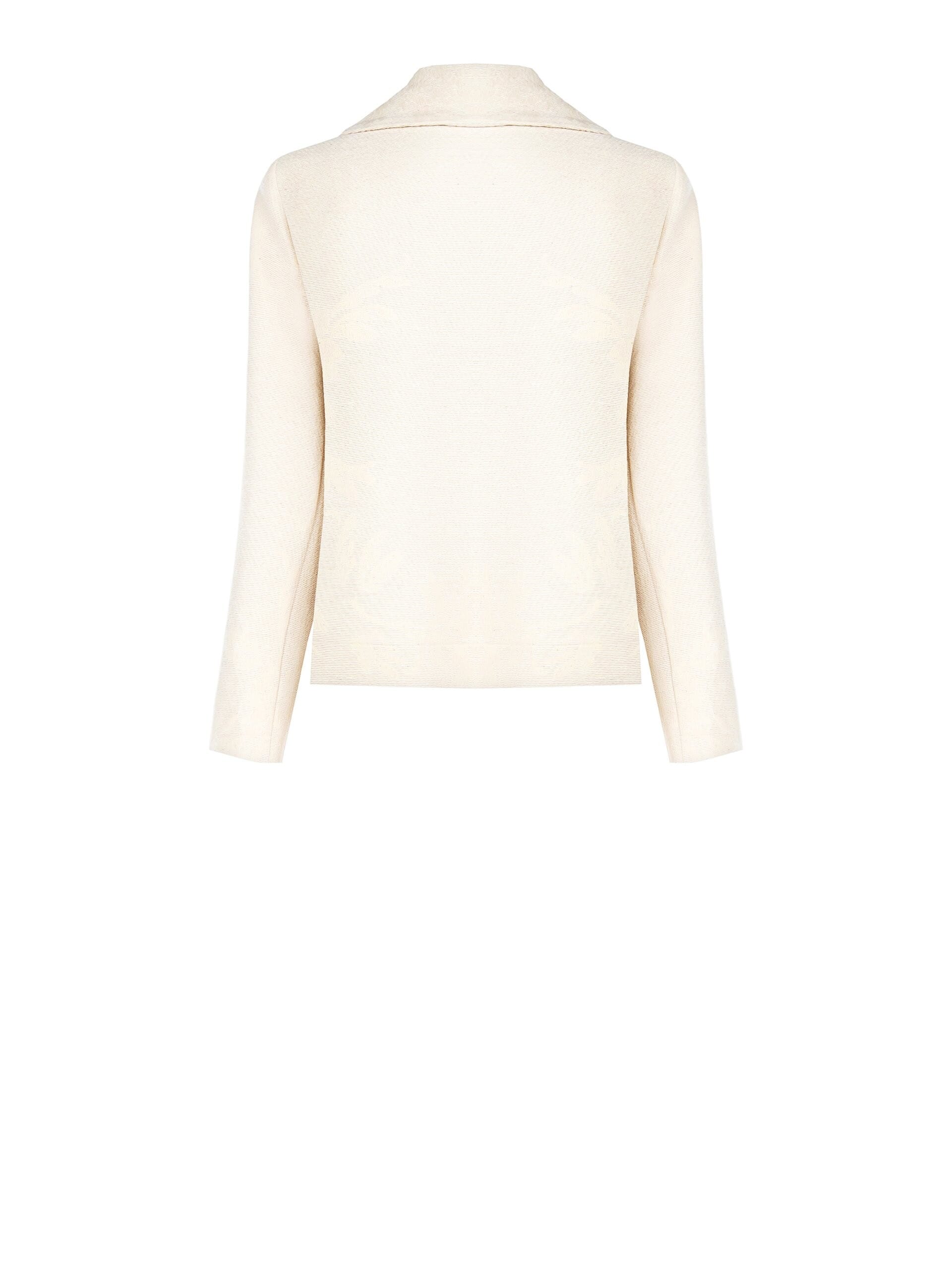 Giacca Over In Misto Cotone Jacquard Con Tasche Rinascimento