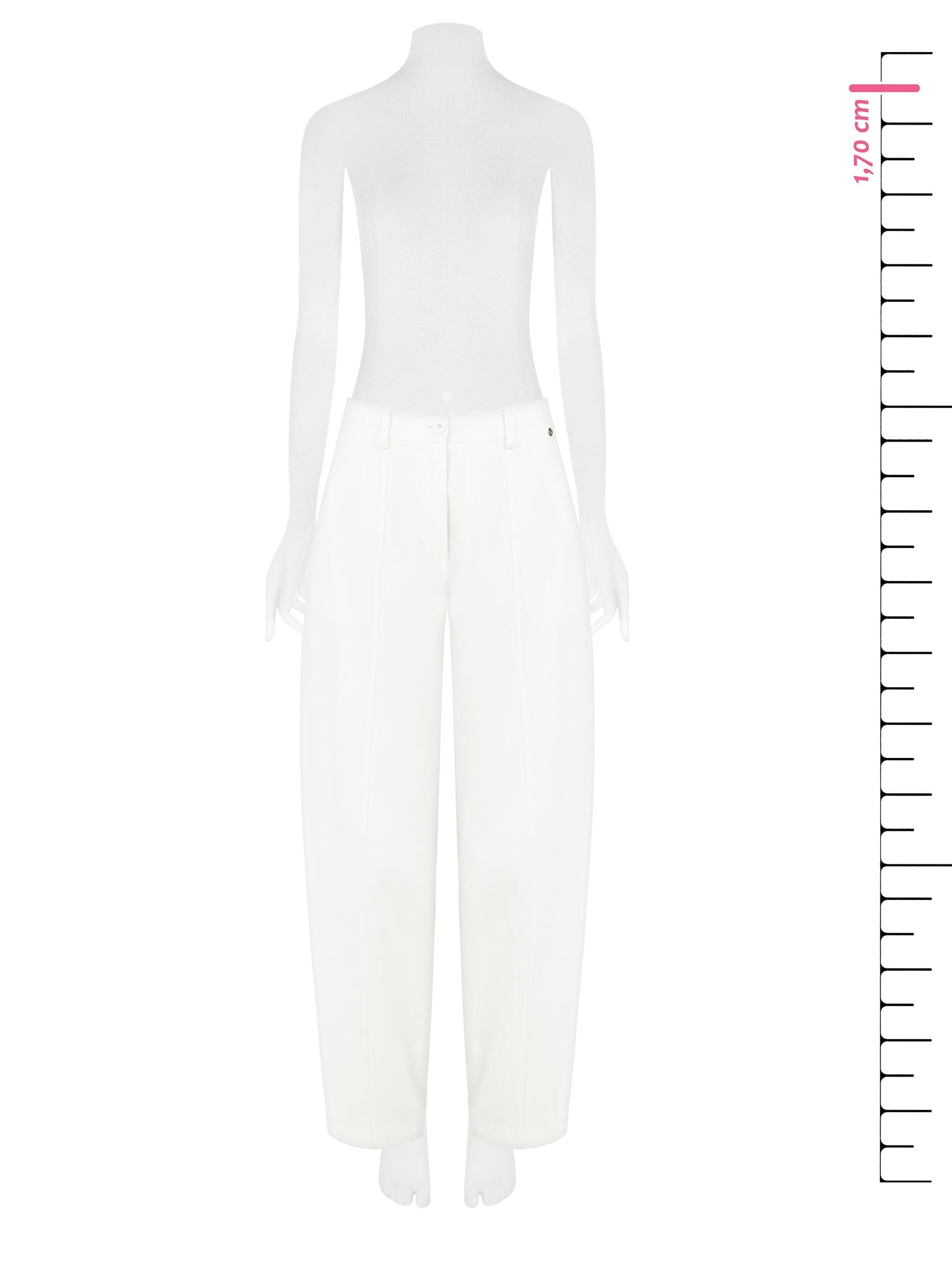 Pantaloni Balloon Larghi In Denim Rinascimento