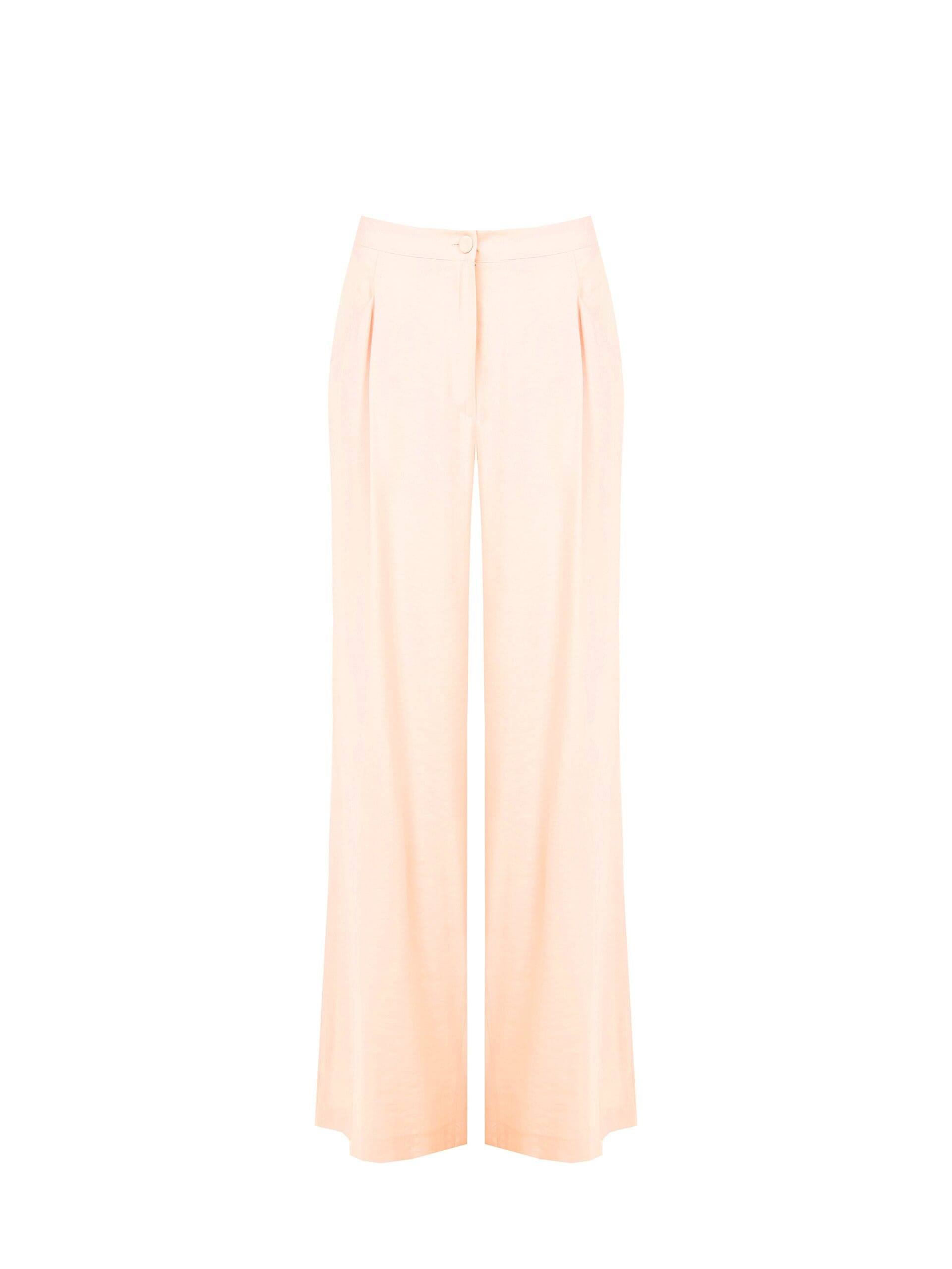 Pantaloni Palazzo In Poliviscosa Effetto Leggermente Stropicciato Rinascimento