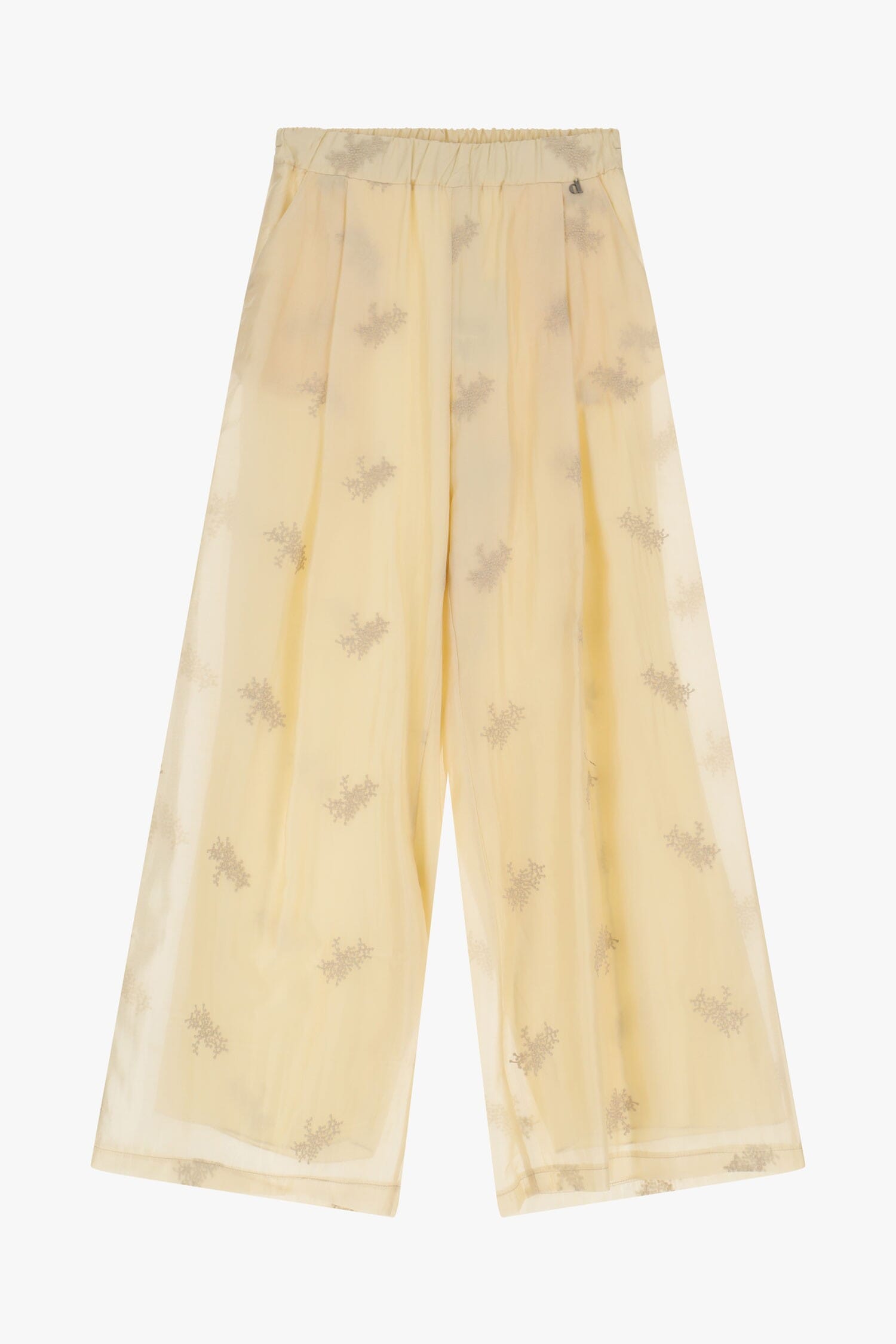 Pantaloni Ampi Con Ricamo Decorativo Dixie