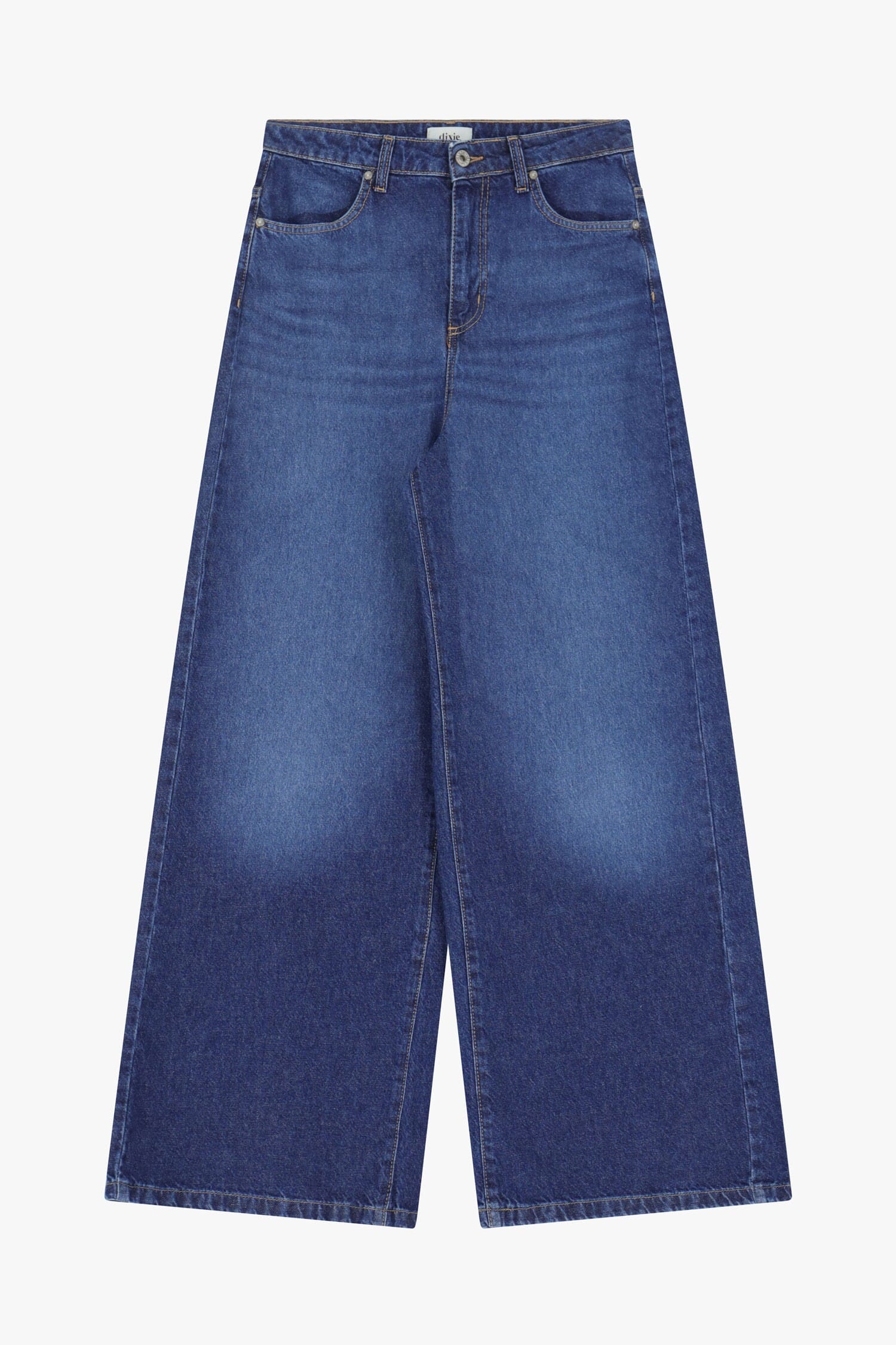 Jeans A Gamba Larga E Vita Alta Baggy Dixie