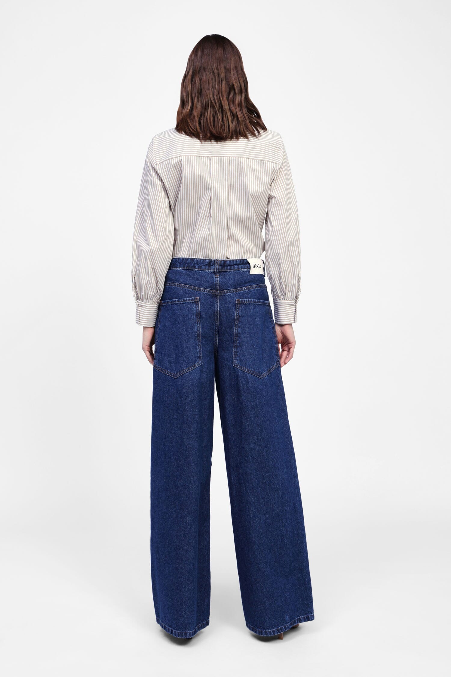 Jeans A Gamba Larga E Vita Alta Baggy Dixie