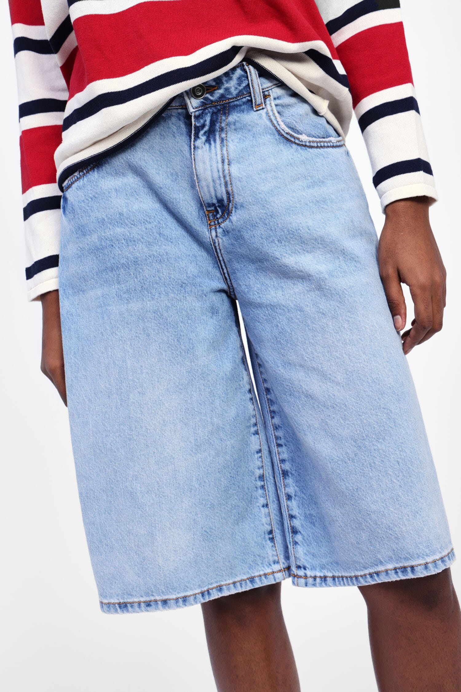 Bermuda Di Jeans A Vita Alta Dixie