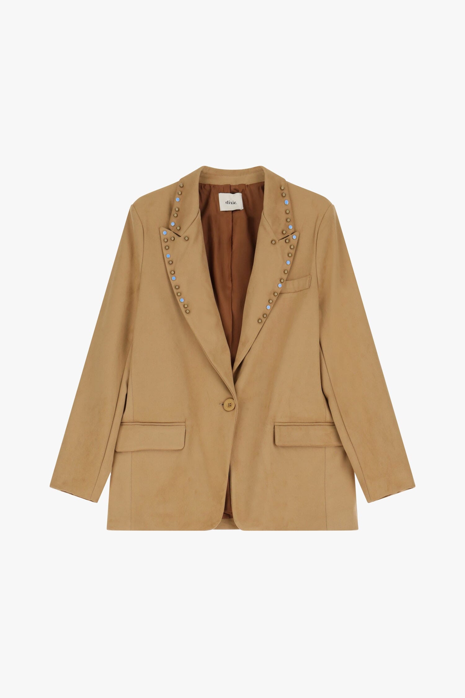 Blazer Effetto Suede Con Dettagli Borchie Dixie