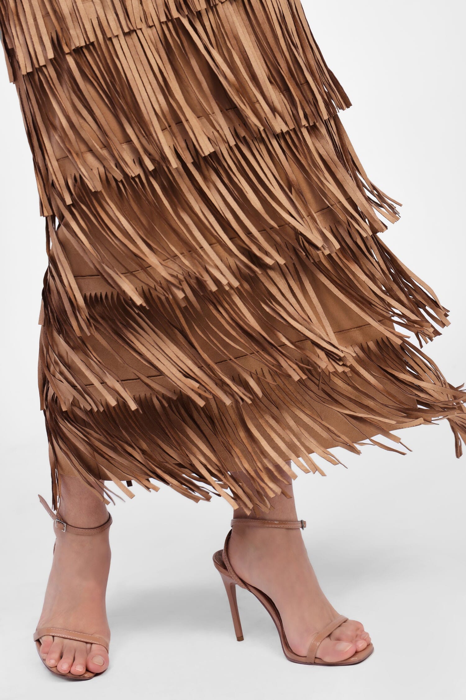 Gonna Midi Con Frange Dixie