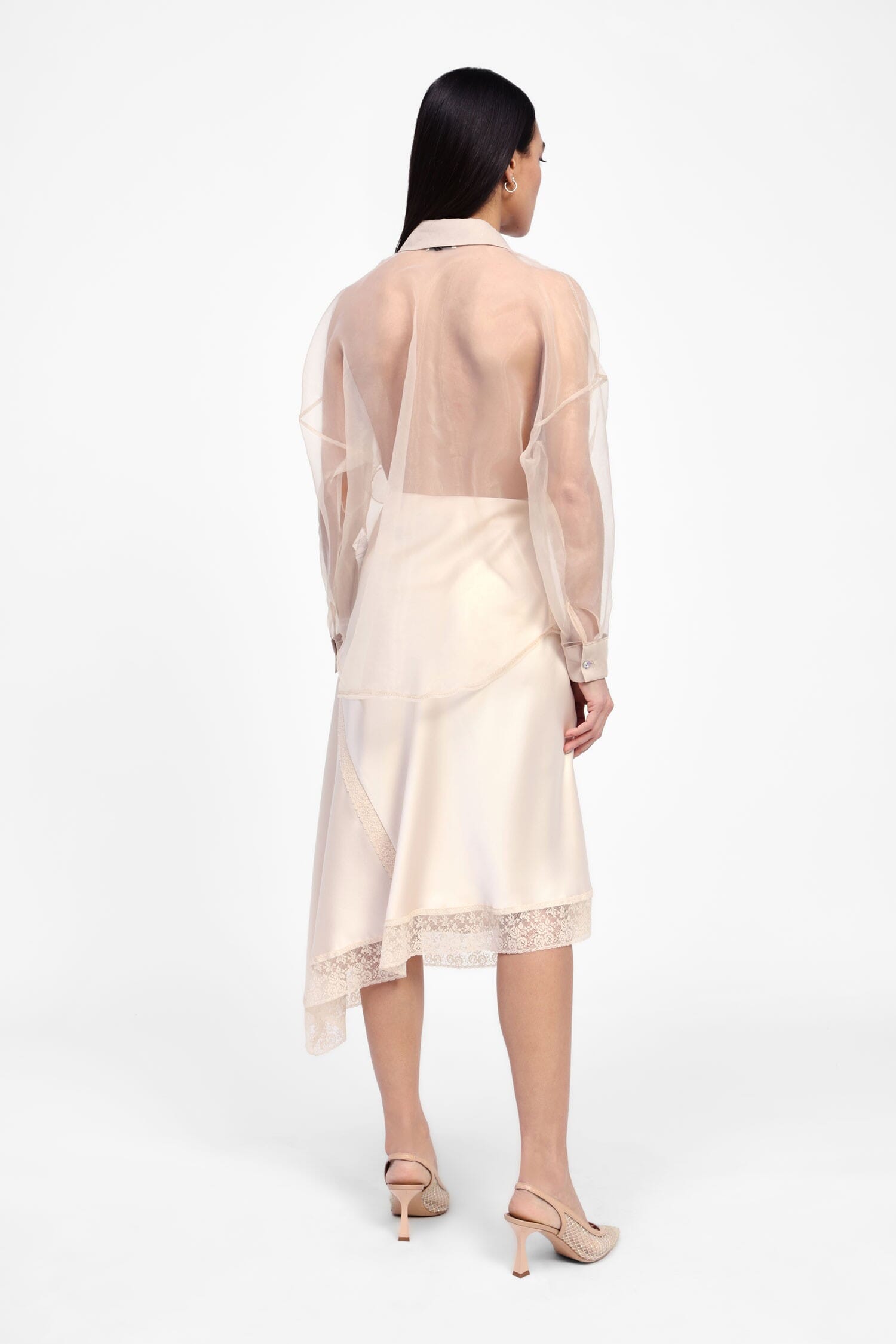 Gonna Asimmetrica Con Bordo In Pizzo Dixie