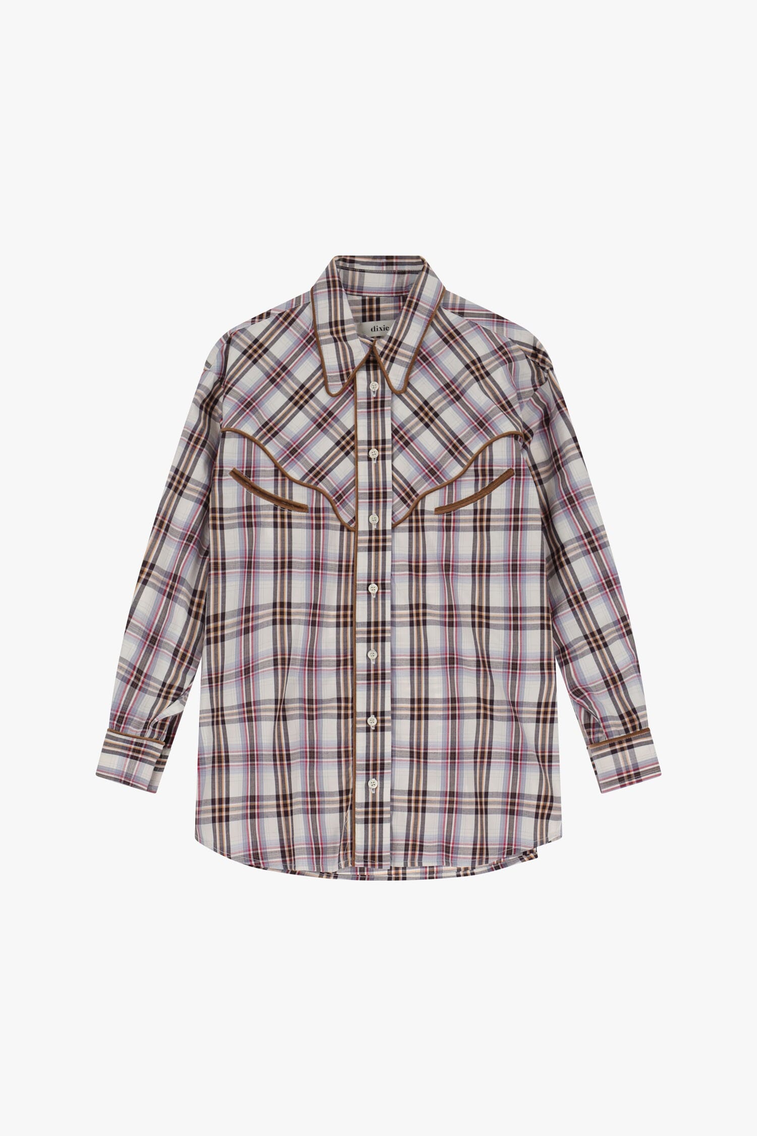 Camicia A Quadri Con Bottoni Dixie