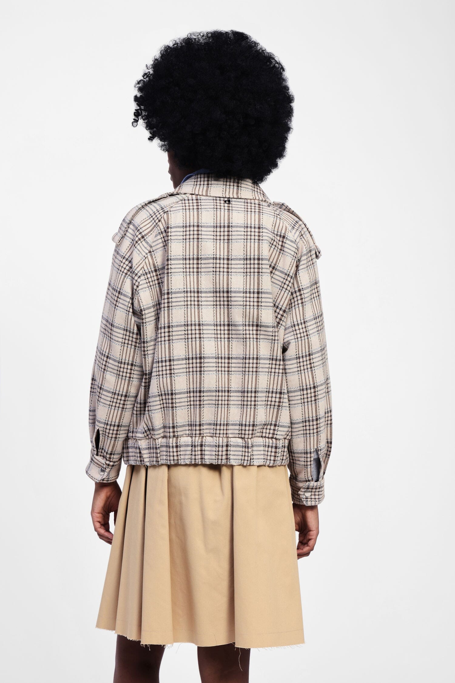 Giubbotto A Quadri Con Colletto Dixie