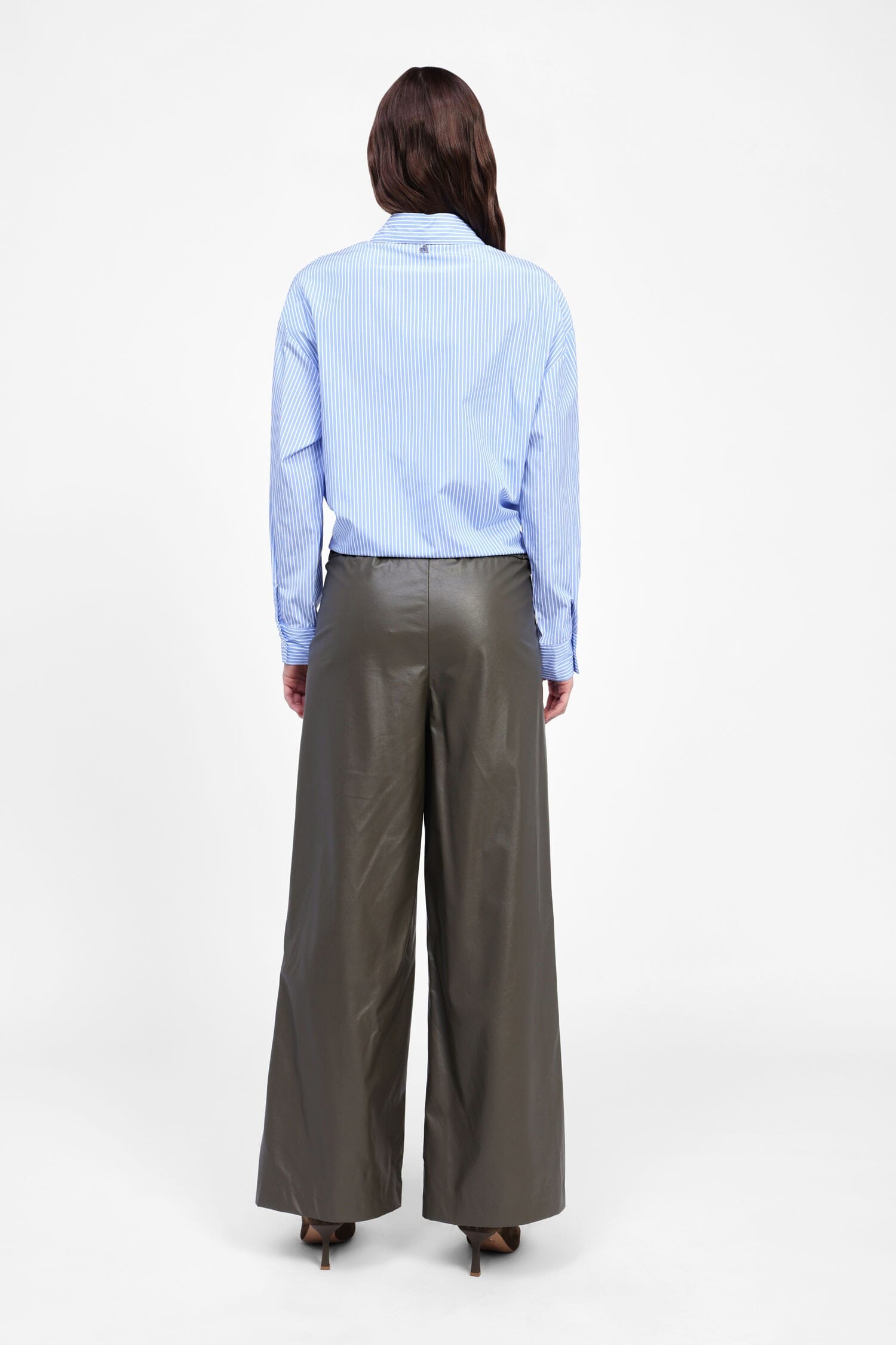 Pantaloni Ampi In Similpelle Dixie