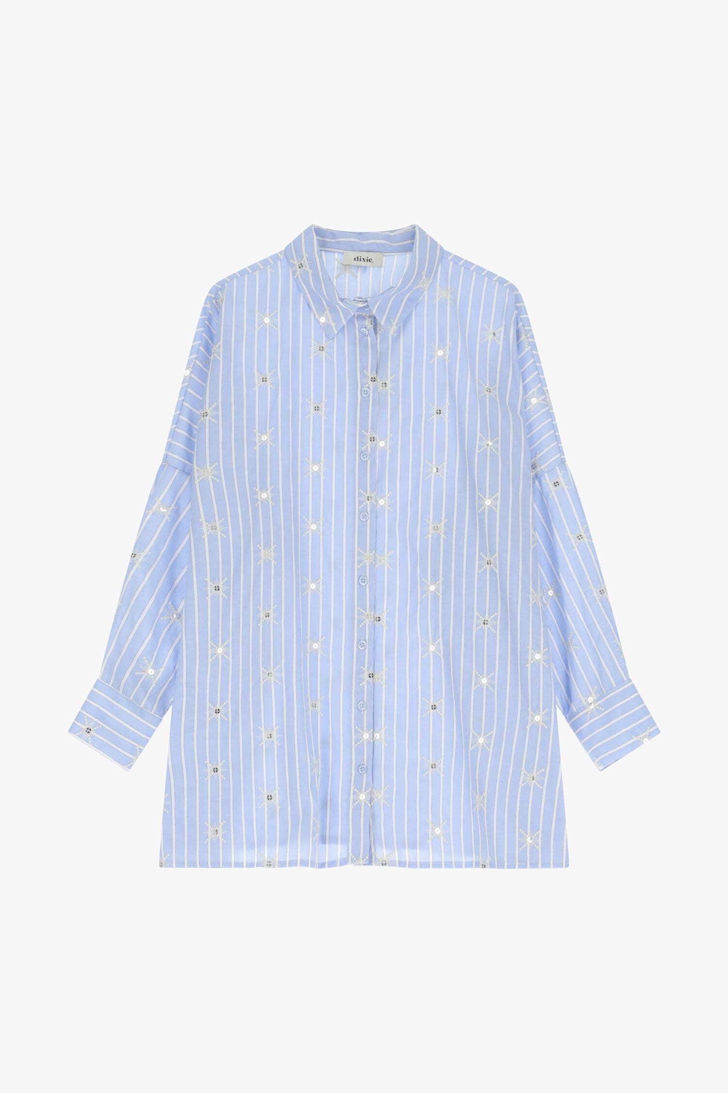 Camicia A Righe Con Dettagli Specchi Dixie