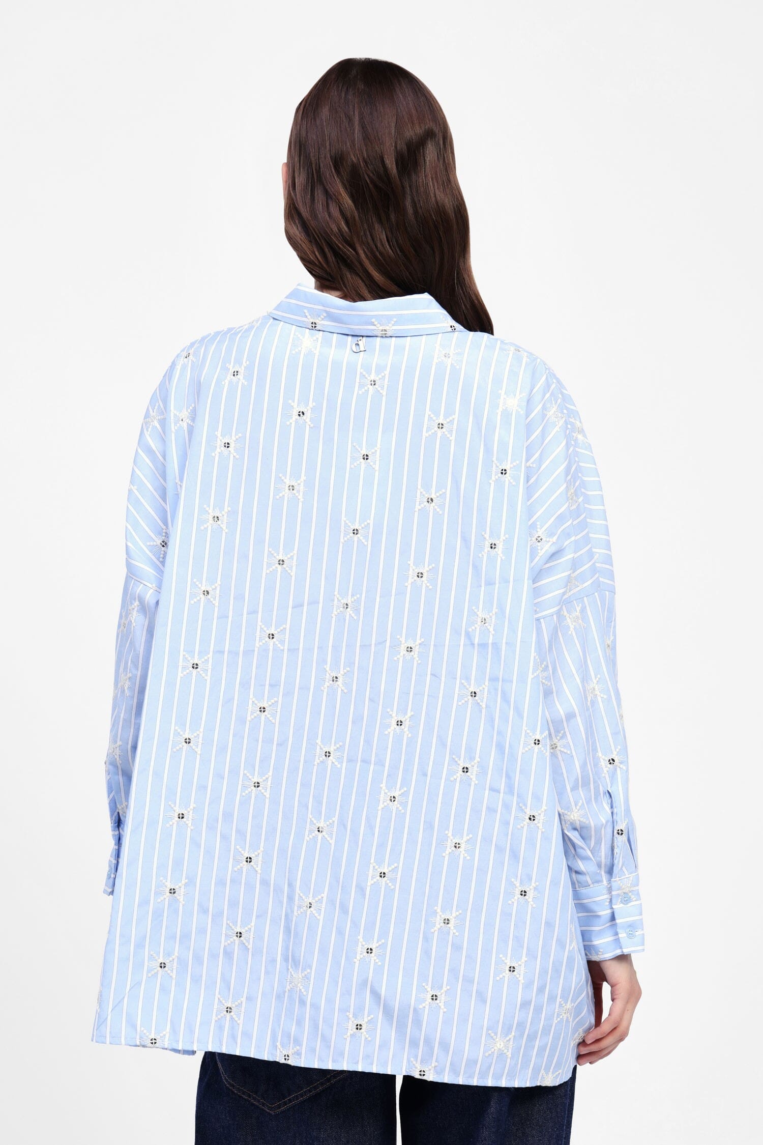 Camicia A Righe Con Dettagli Specchi Dixie