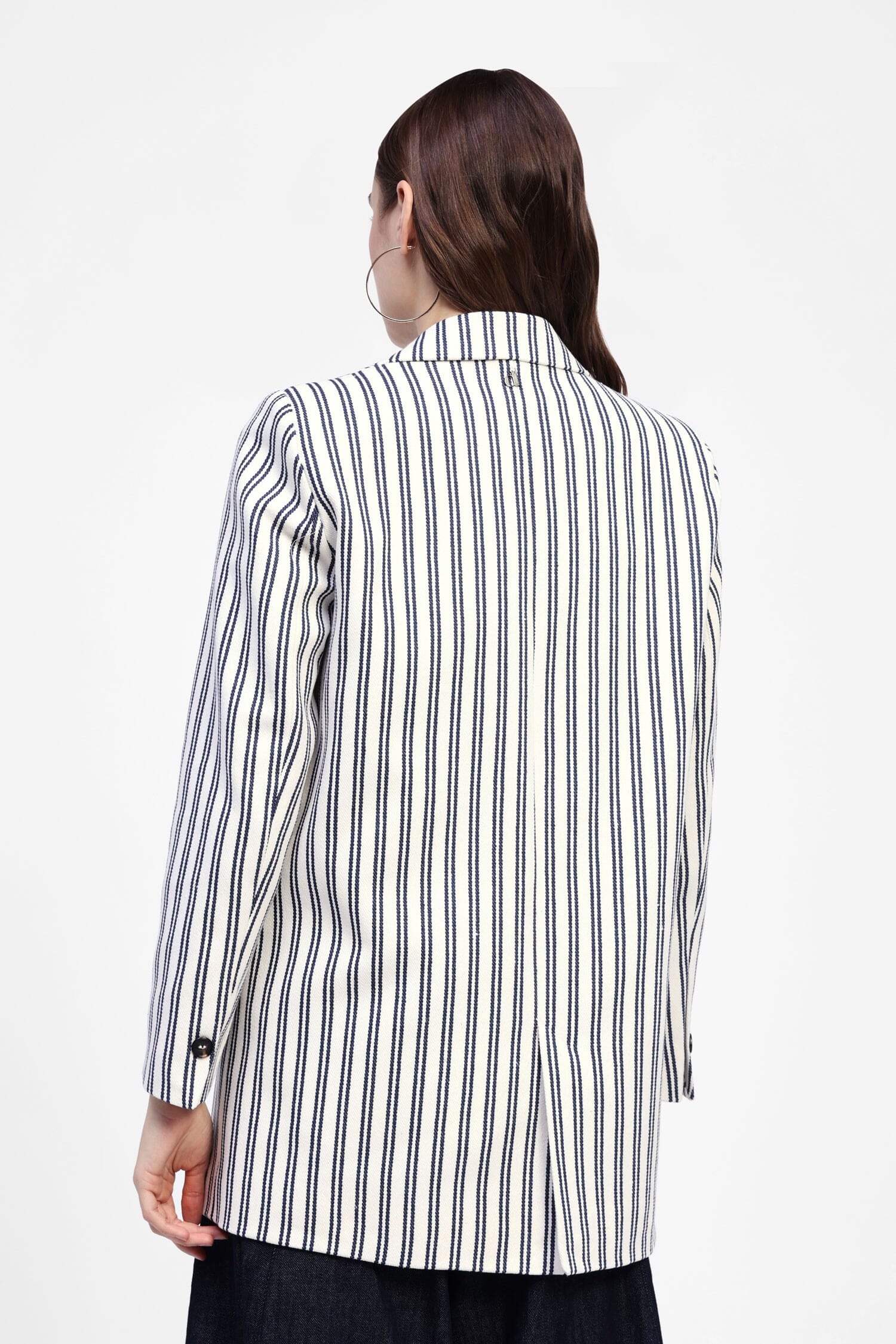 Blazer A Righe Con Tasche Dixie