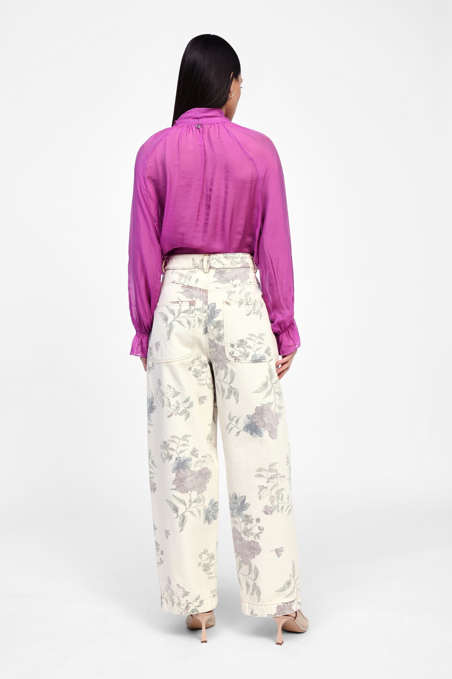 Pantalon fuselé à imprimé floral Dixie